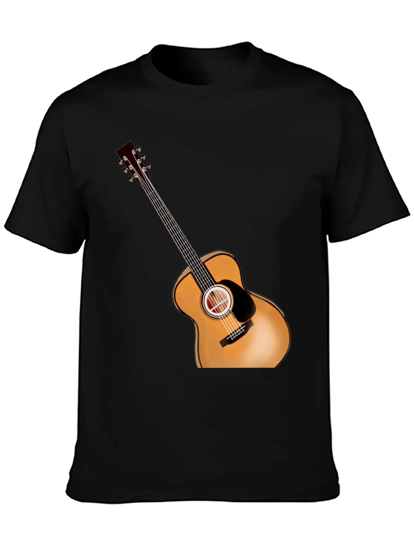 Acoustic Guitar Timeless Short Sleeve Tee – Comfy And Minimalist Design