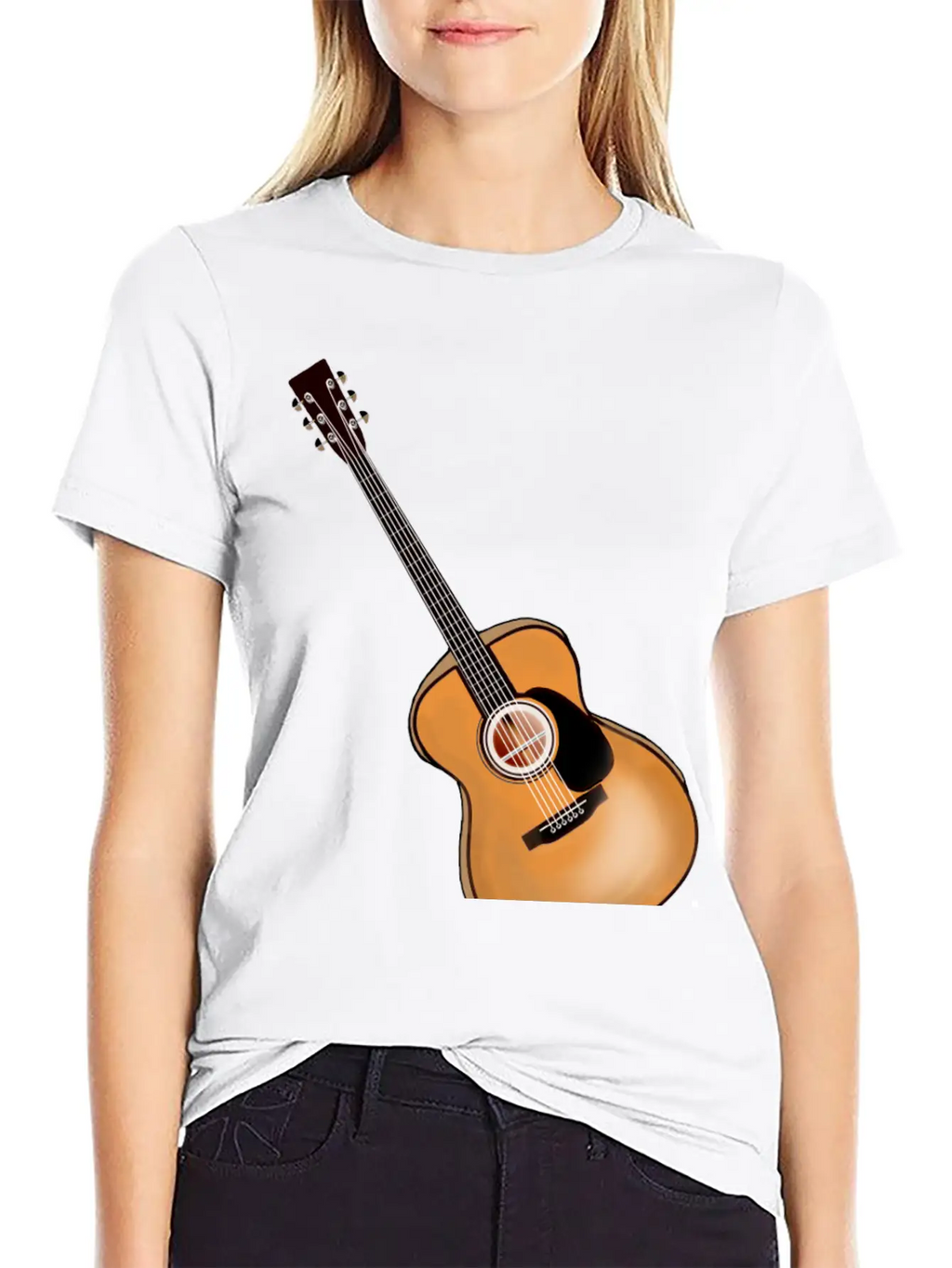 Acoustic Guitar Timeless Short Sleeve Tee – Comfy And Minimalist Design
