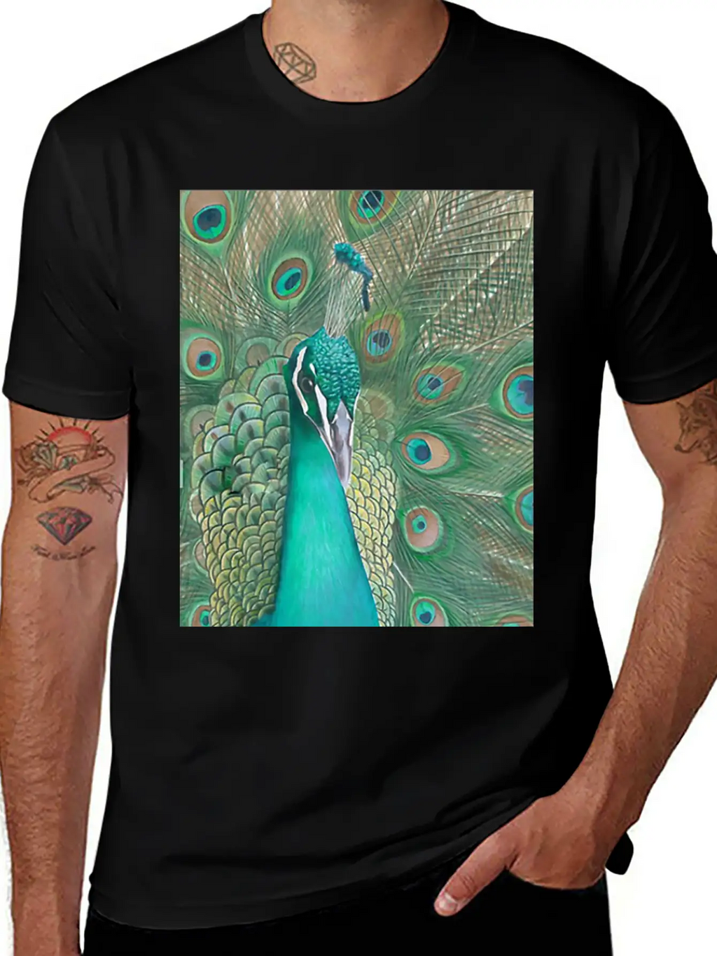 Acrylics Beautiful Birds Classic Crew Neck Graphic Tee – Everyday Minimal Look