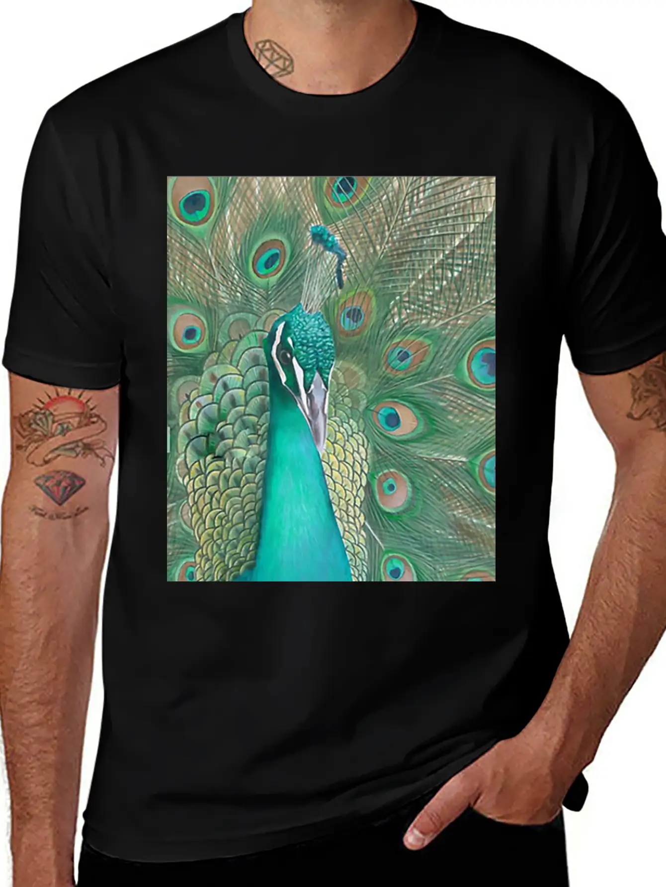 Acrylics Beautiful Birds Classic Crew Neck Graphic Tee – Everyday Minimal Look