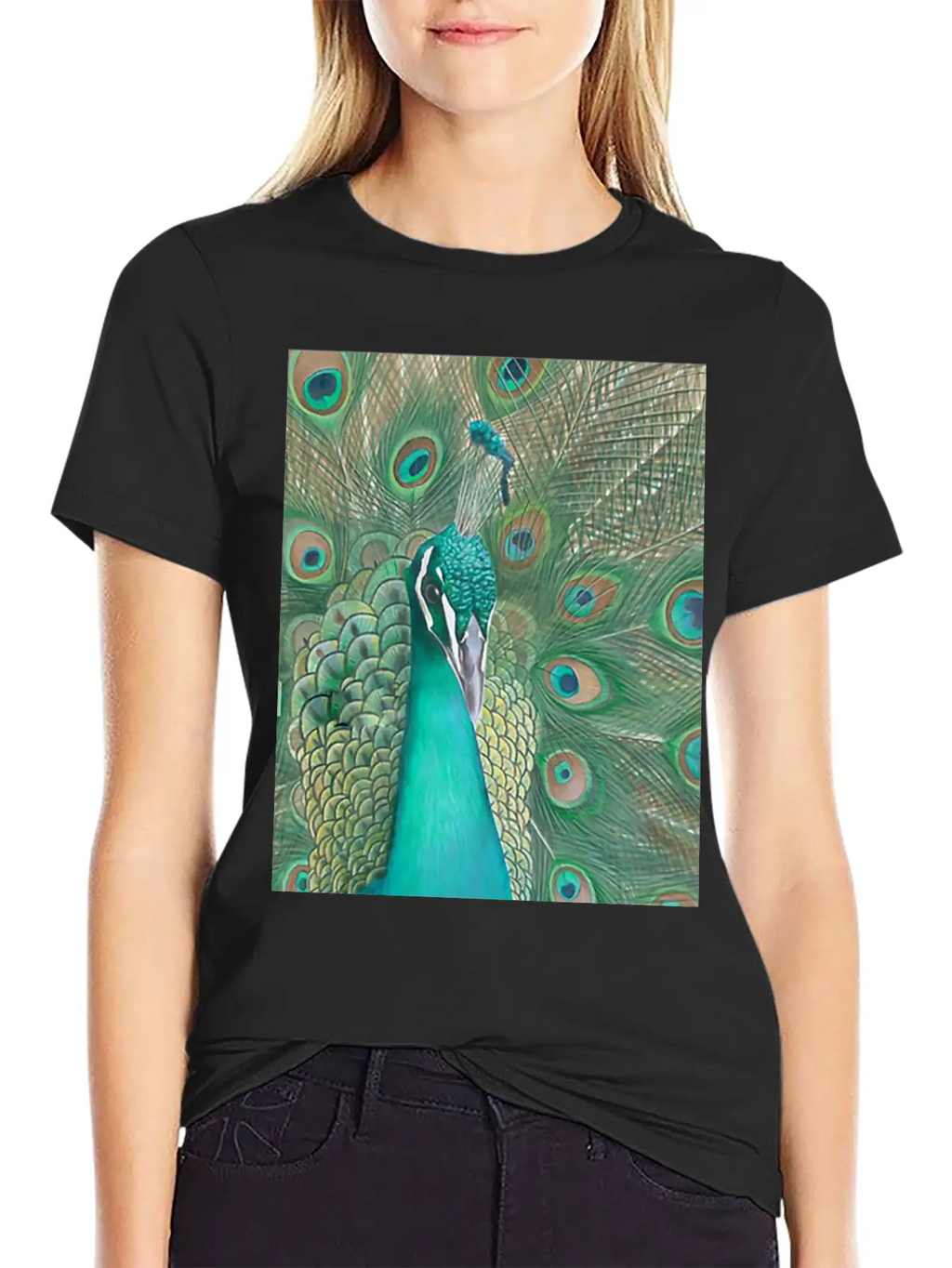 Acrylics Beautiful Birds Classic Crew Neck Graphic Tee – Everyday Minimal Look