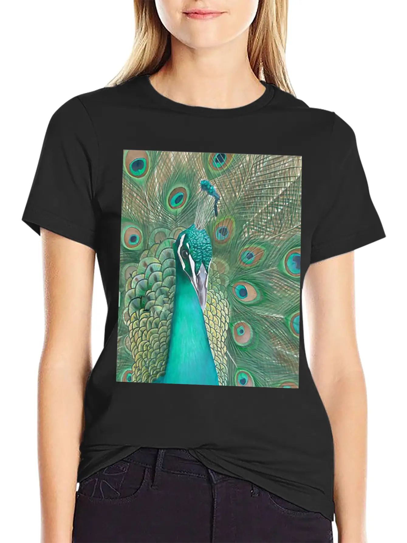 Acrylics Beautiful Birds Classic Crew Neck Graphic Tee – Everyday Minimal Look