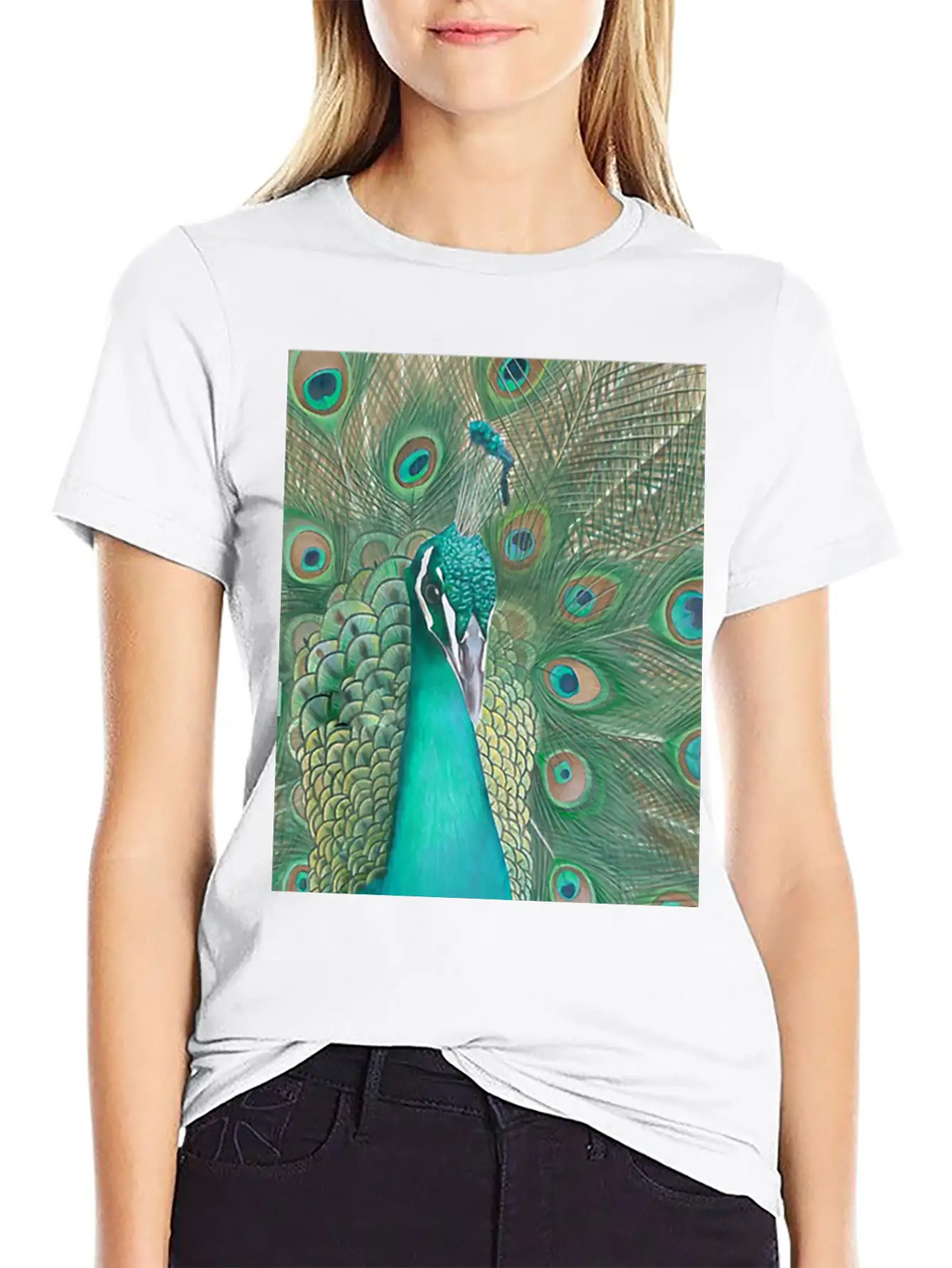 Acrylics Beautiful Birds Classic Crew Neck Graphic Tee – Everyday Minimal Look