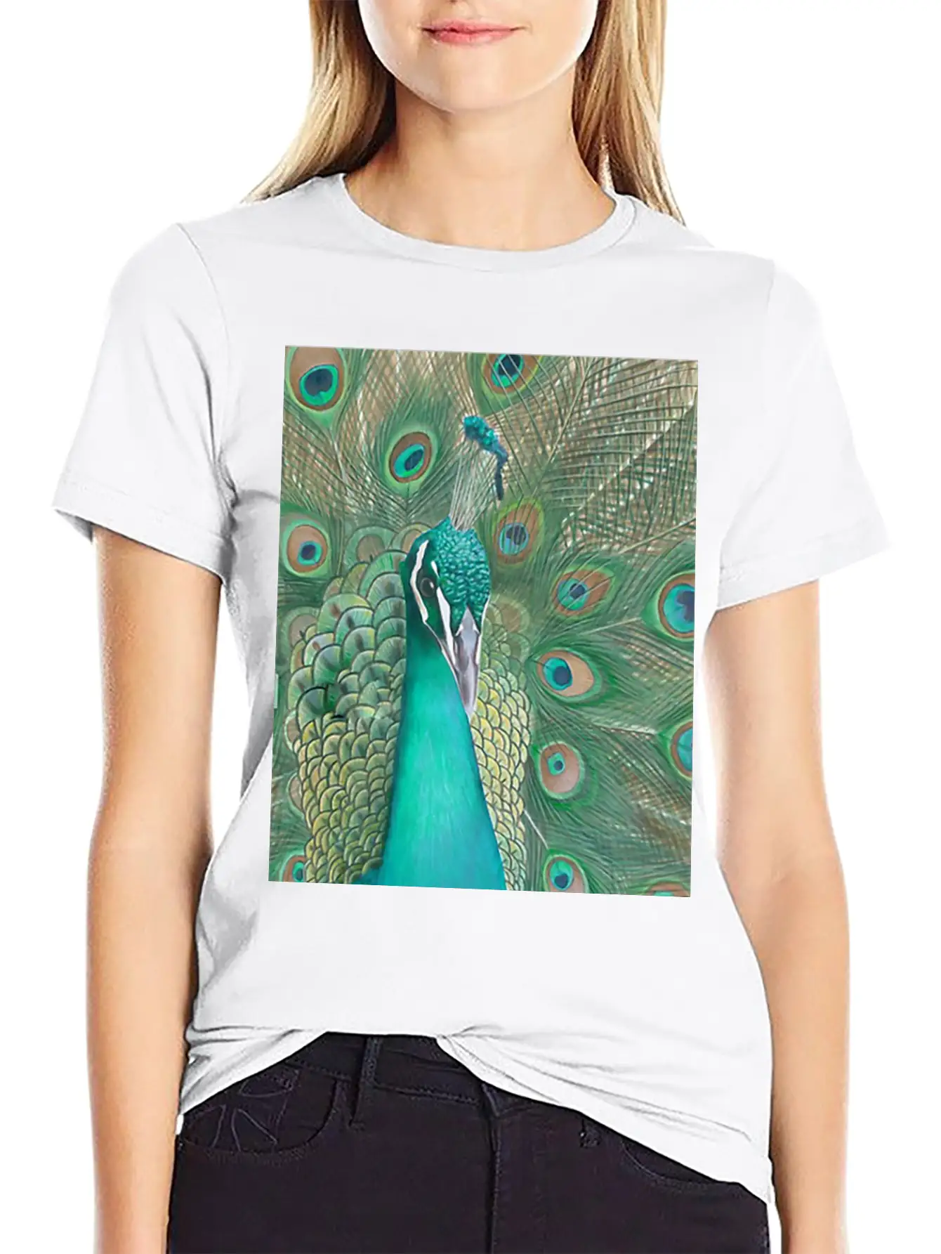 Acrylics Beautiful Birds Classic Crew Neck Graphic Tee – Everyday Minimal Look