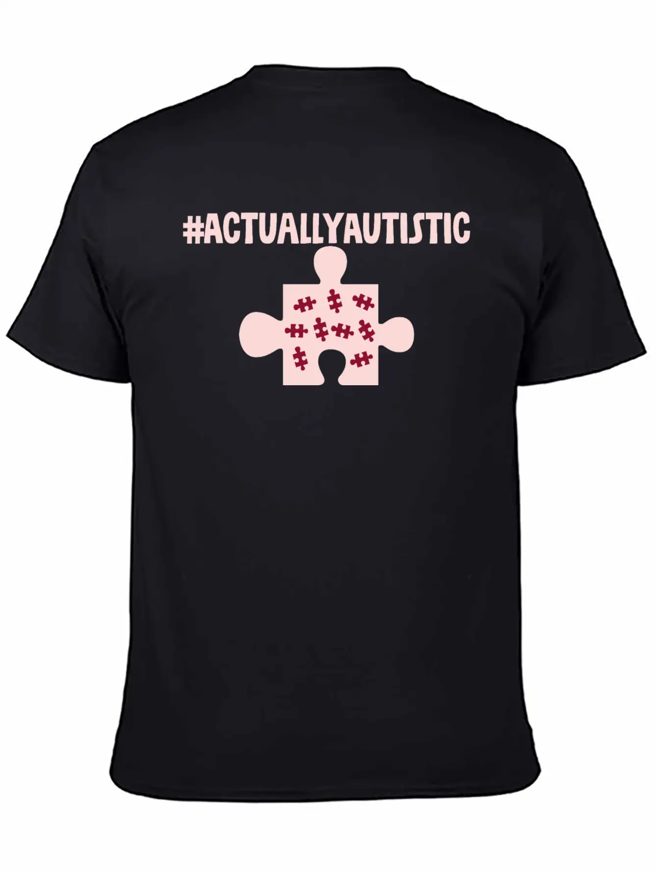 #actuallyautistic 2 Classic Crew Neck Graphic Tee – Everyday Minimal Look