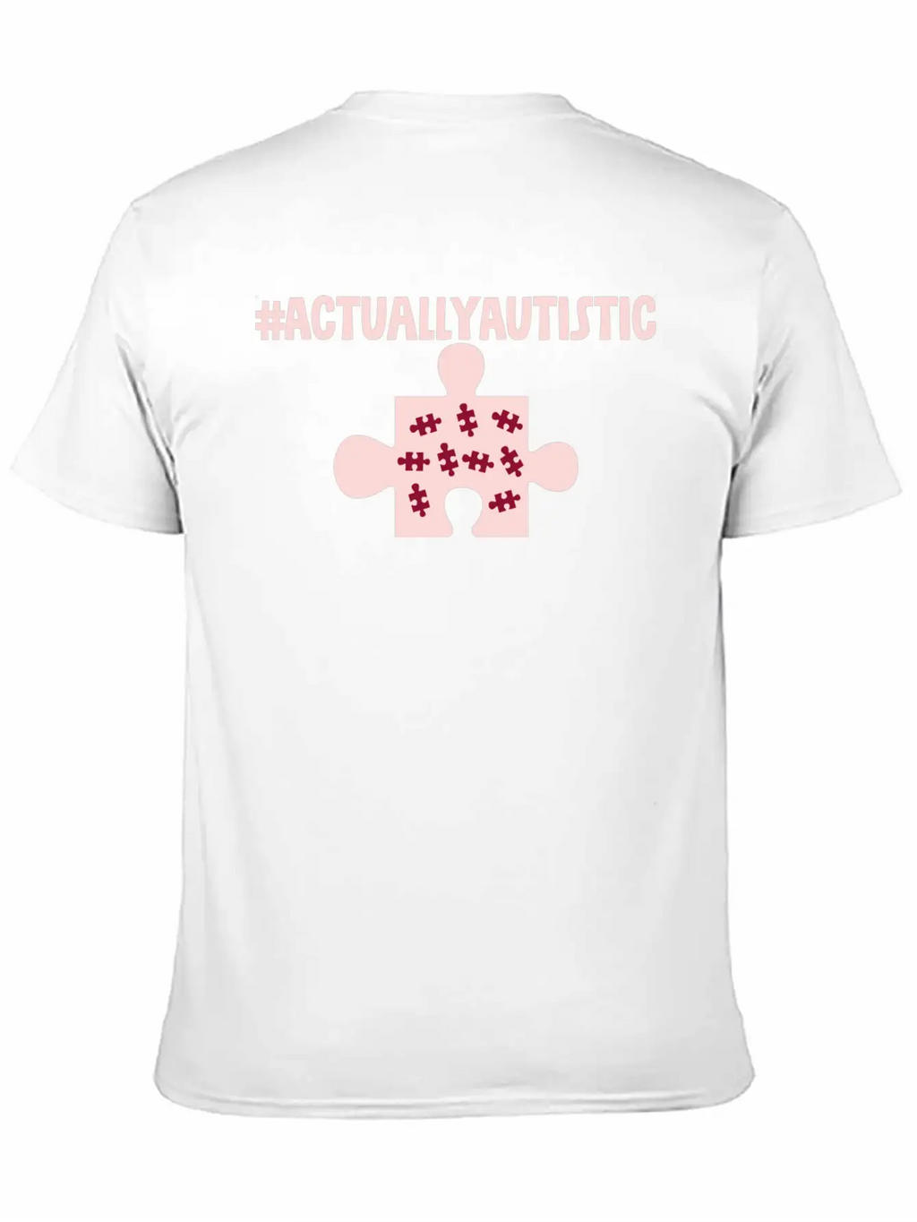 #actuallyautistic 2 Classic Crew Neck Graphic Tee – Everyday Minimal Look