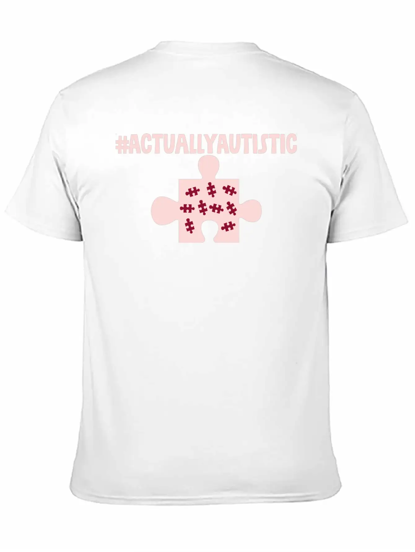 #actuallyautistic 2 Classic Crew Neck Graphic Tee – Everyday Minimal Look