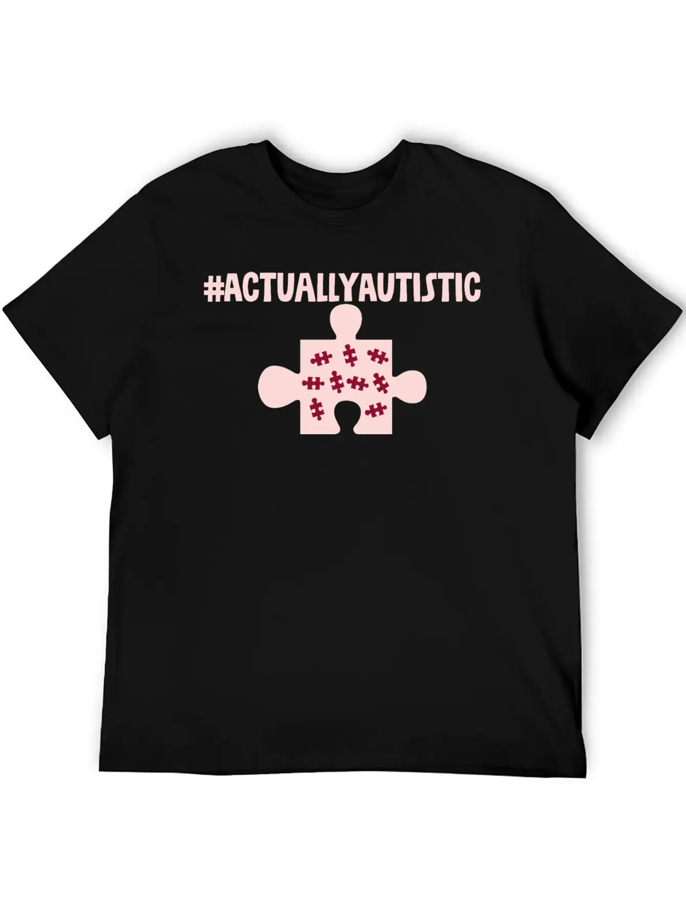 #actuallyautistic 2 Classic Crew Neck Graphic Tee – Everyday Minimal Look