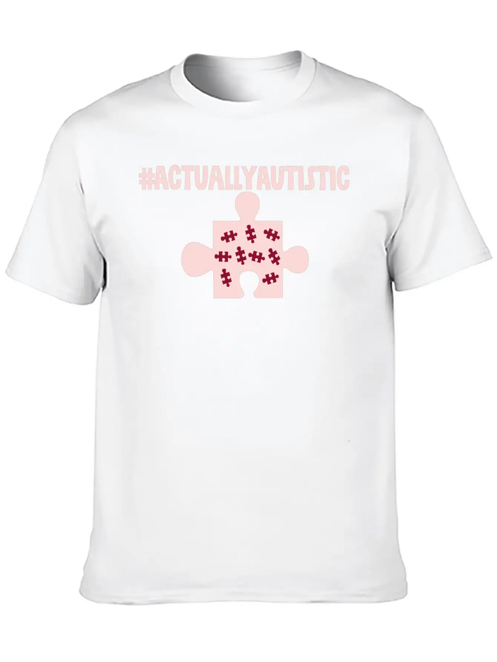 #actuallyautistic 2 Classic Crew Neck Graphic Tee – Everyday Minimal Look