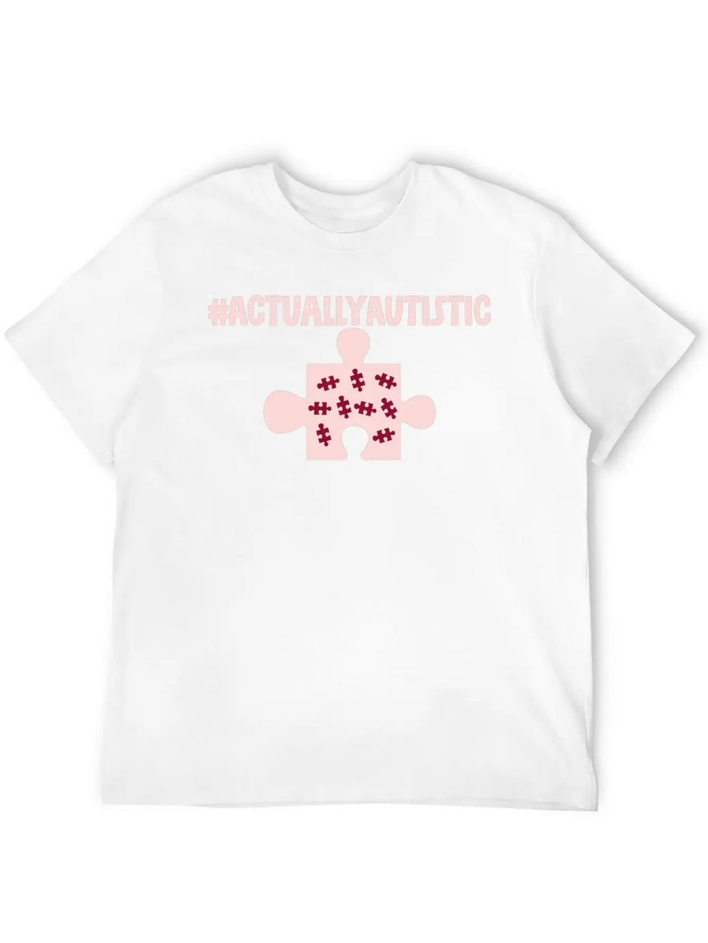 #actuallyautistic 2 Classic Crew Neck Graphic Tee – Everyday Minimal Look