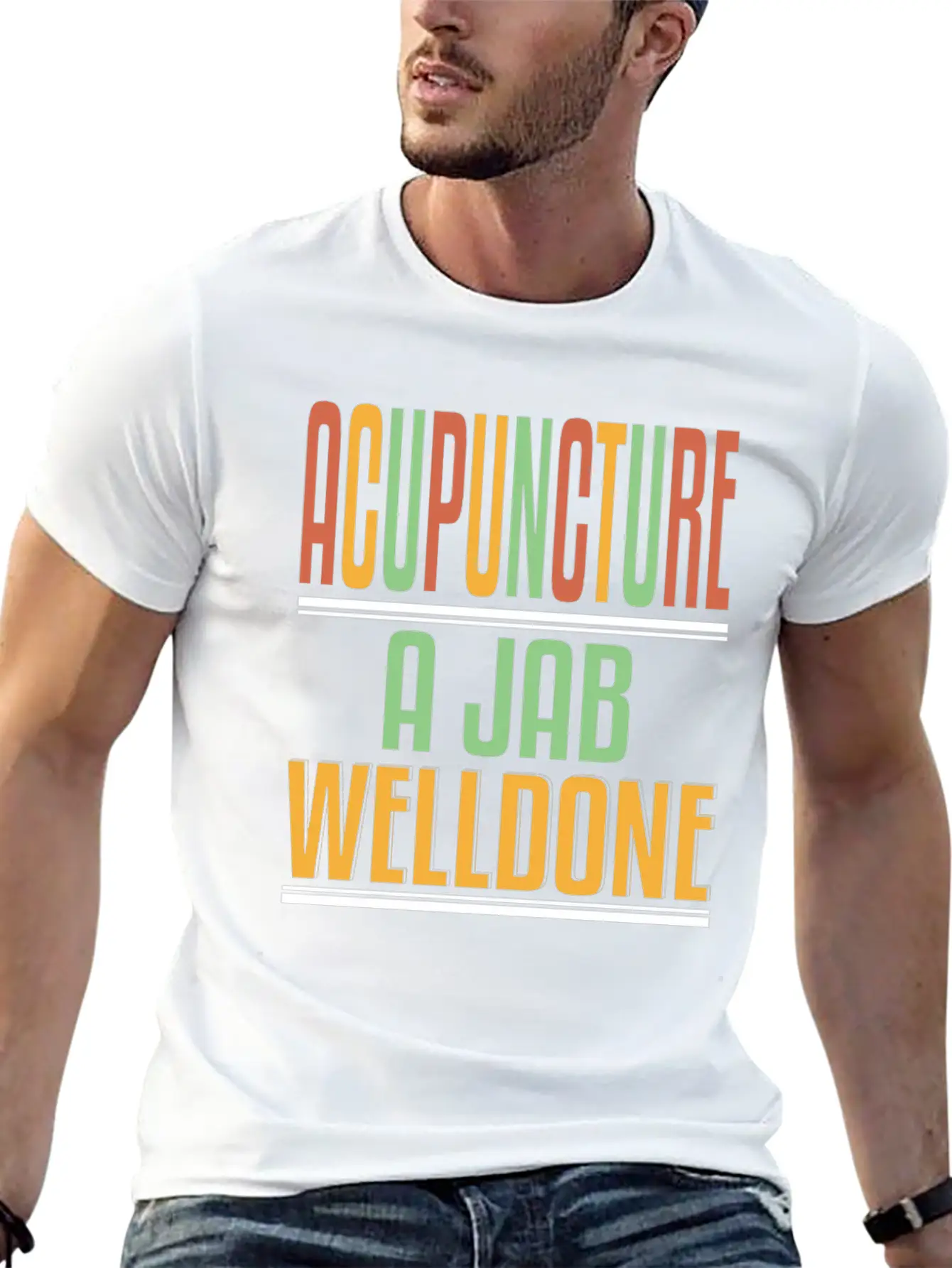 Acupuncture Jab Welldone Classic Fit Graphic Tee For Daily Comfort – Unisex Cotton Shirt
