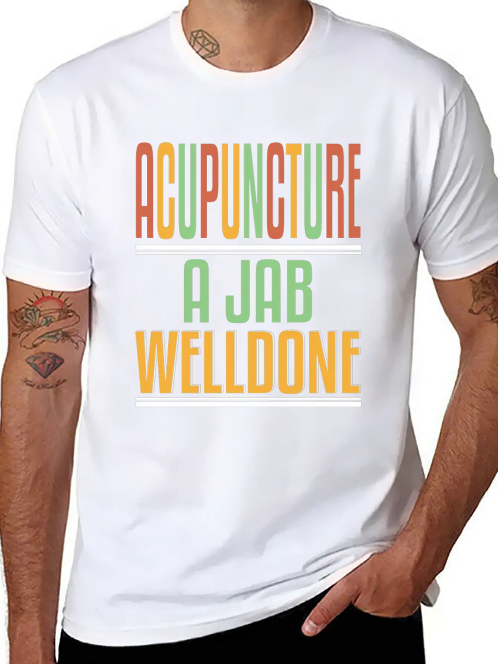 Acupuncture Jab Welldone Classic Fit Graphic Tee For Daily Comfort – Unisex Cotton Shirt