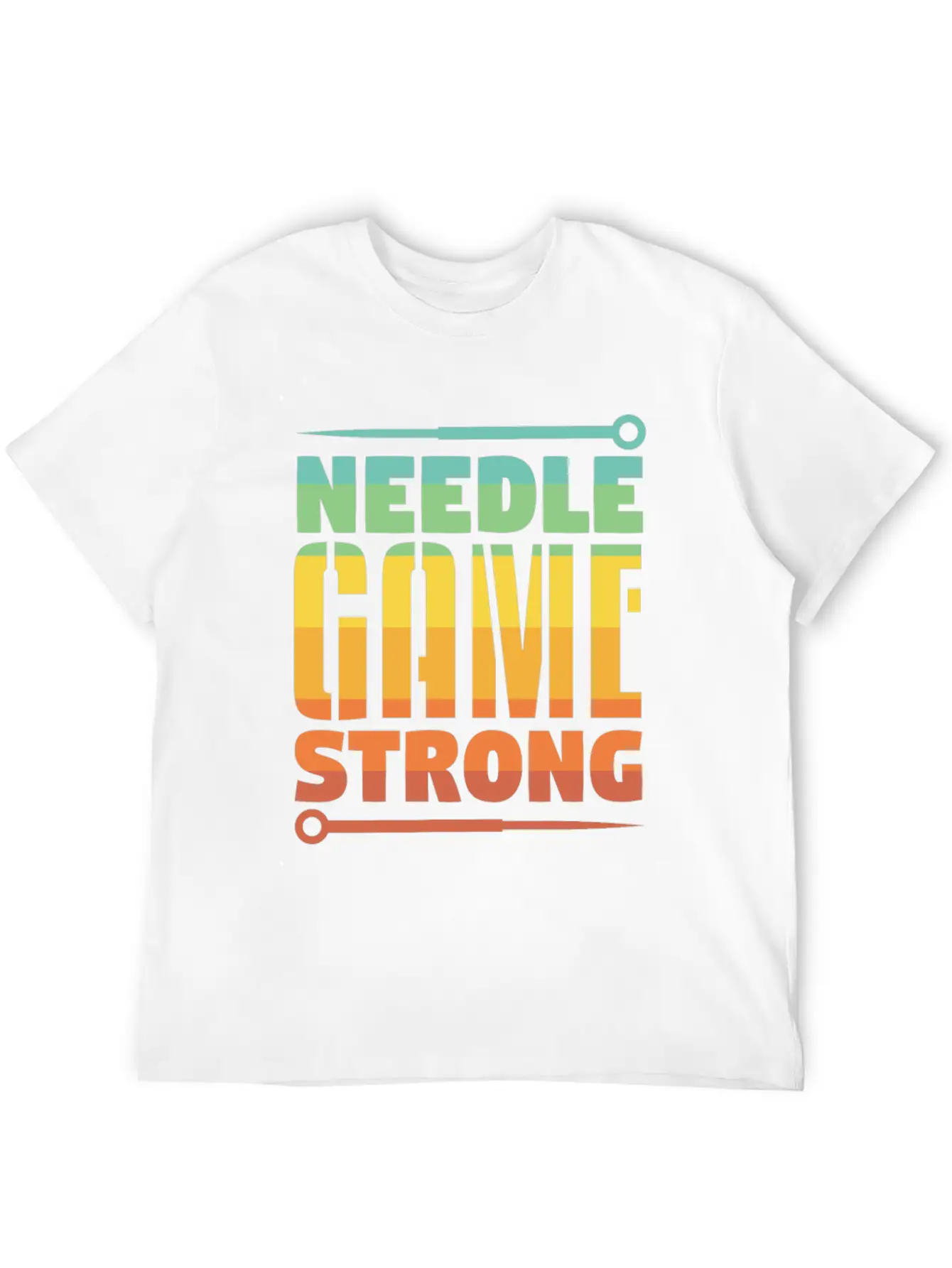 Acupuncture Needle Game Strong Comfortable Minimalist Graphic Tee – Summer Style Essential