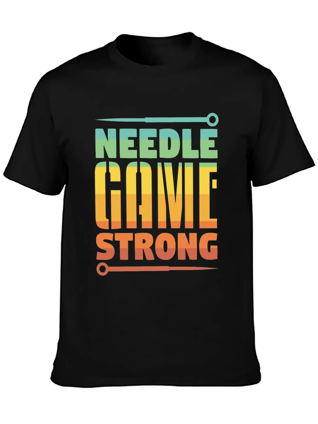 Acupuncture Needle Game Strong Comfortable Minimalist Graphic Tee – Summer Style Essential
