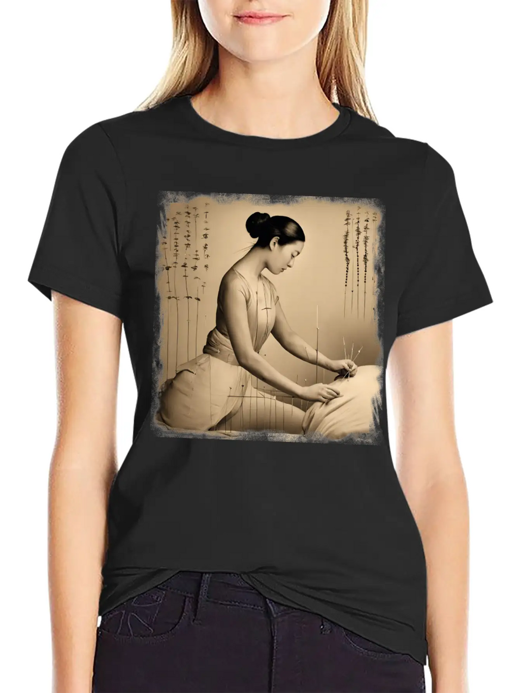 Acupuncture Patient Treatment Simple Everyday Graphic Tee – Lightweight Summer Wear