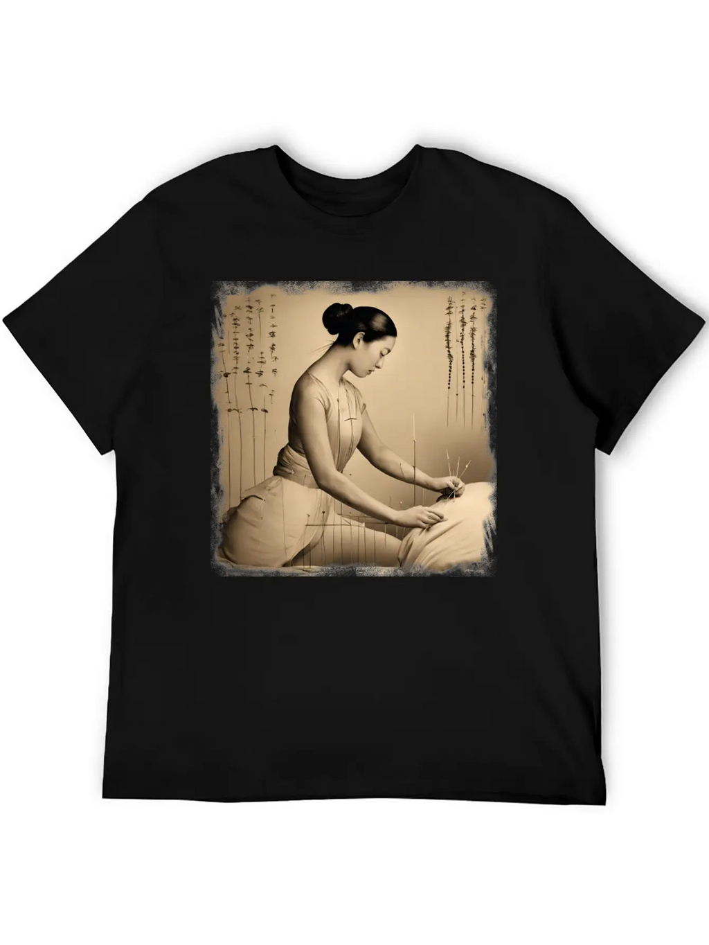 Acupuncture Patient Treatment Simple Everyday Graphic Tee – Lightweight Summer Wear