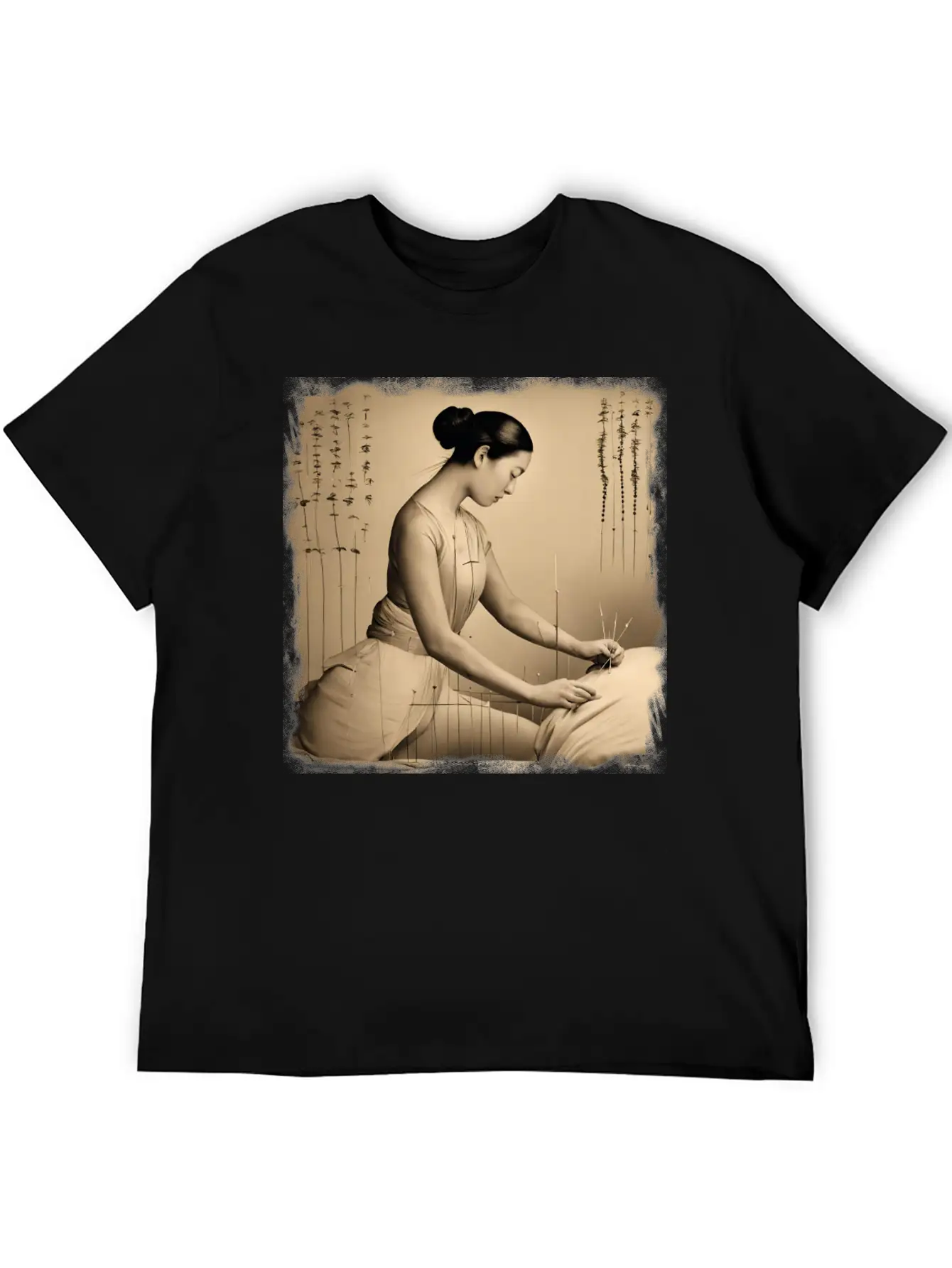 Acupuncture Patient Treatment Simple Everyday Graphic Tee – Lightweight Summer Wear