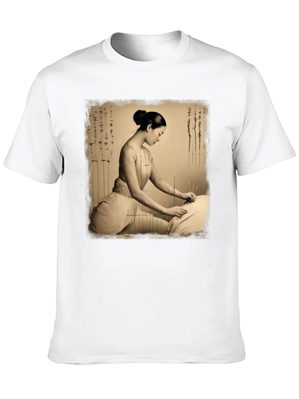 Acupuncture Patient Treatment Simple Everyday Graphic Tee – Lightweight Summer Wear