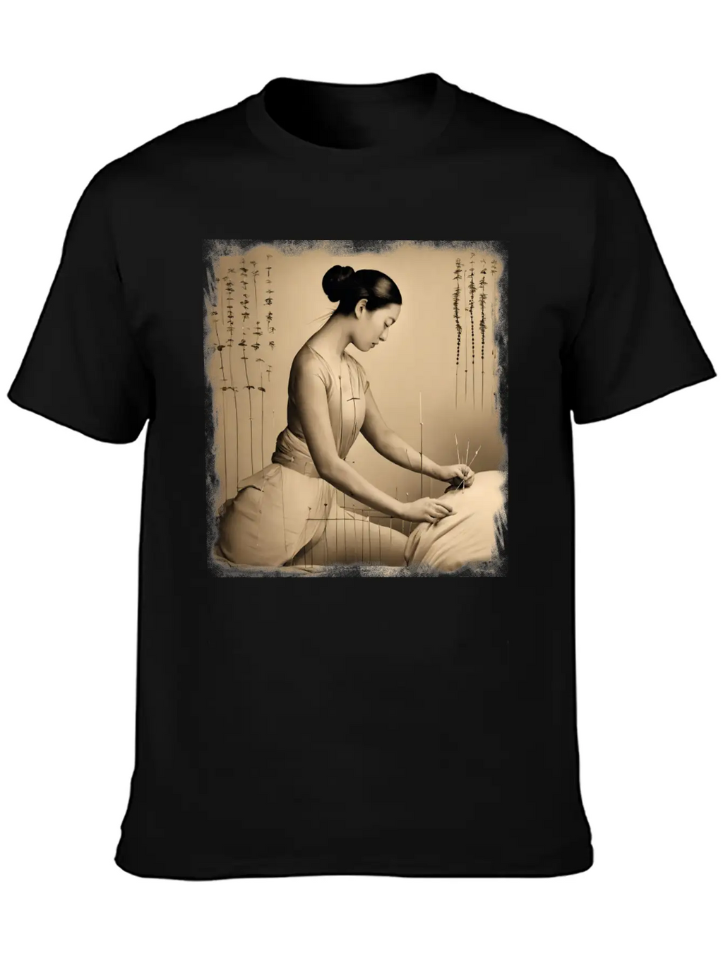 Acupuncture Patient Treatment Simple Everyday Graphic Tee – Lightweight Summer Wear