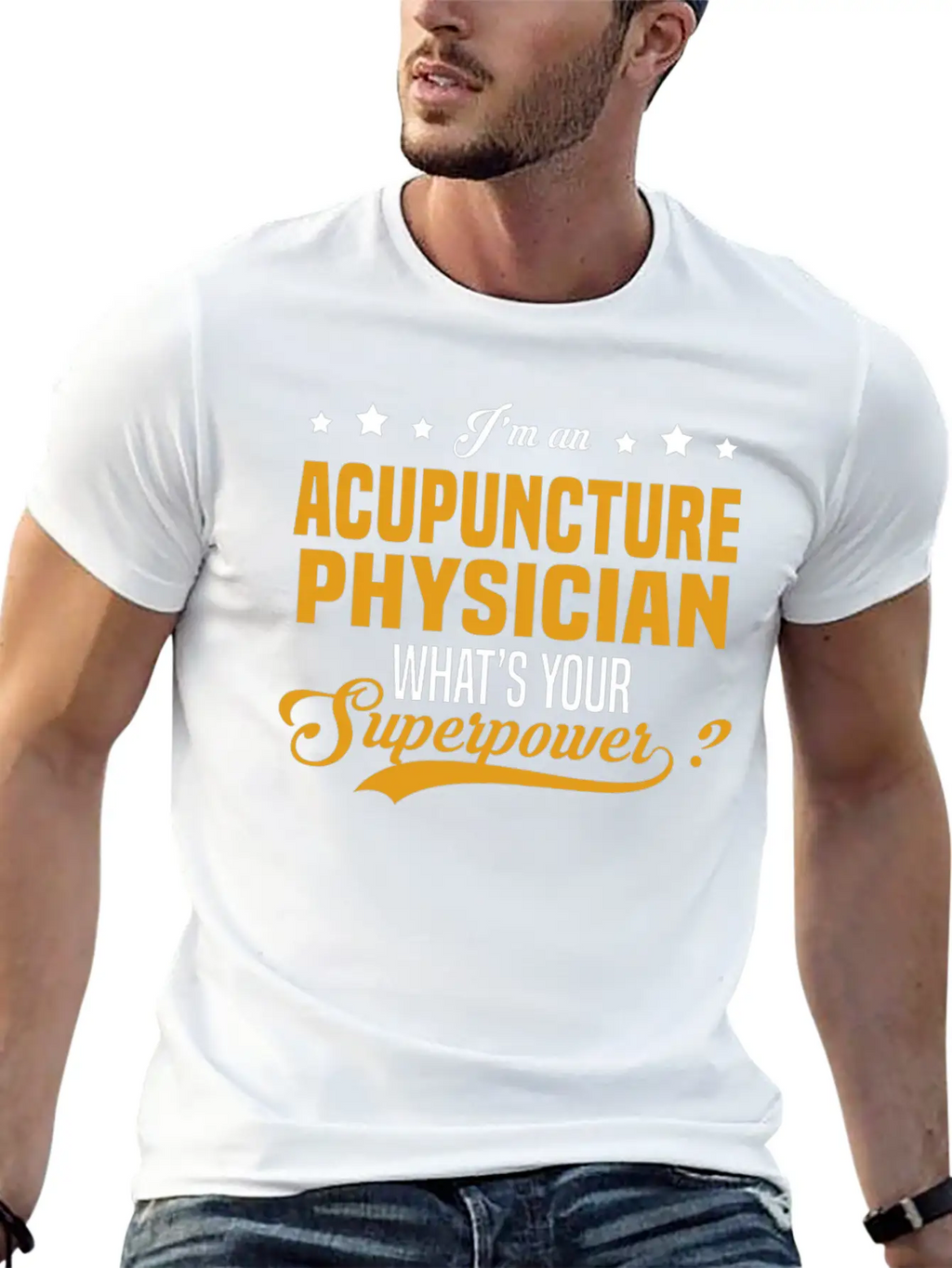 Acupuncture Physician Stylish Everyday T-Shirt – Unisex Basic Cotton Tee