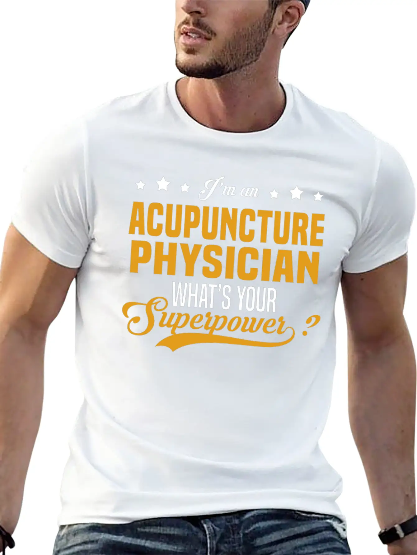 Acupuncture Physician Stylish Everyday T-Shirt – Unisex Basic Cotton Tee
