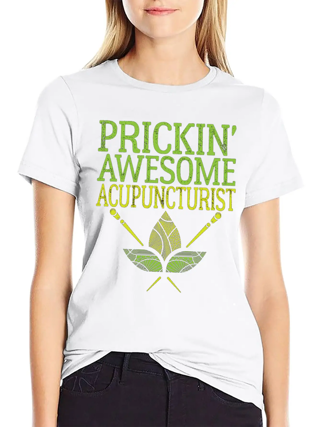 Acupuncture Prickin' Awesome Acupuncturist Simple Everyday Graphic Tee – Lightweight Summer Wear