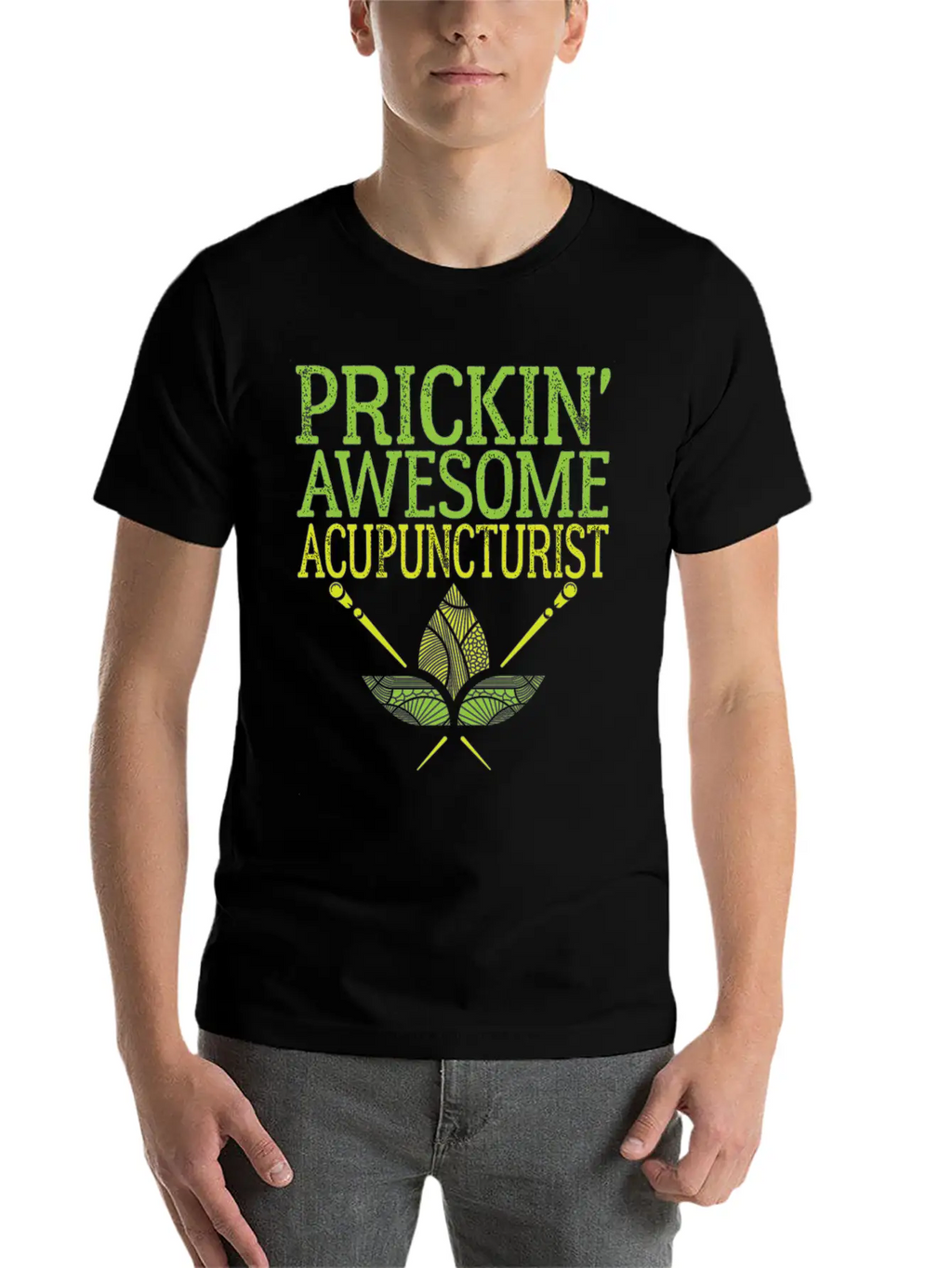 Acupuncture Prickin' Awesome Acupuncturist Simple Everyday Graphic Tee – Lightweight Summer Wear