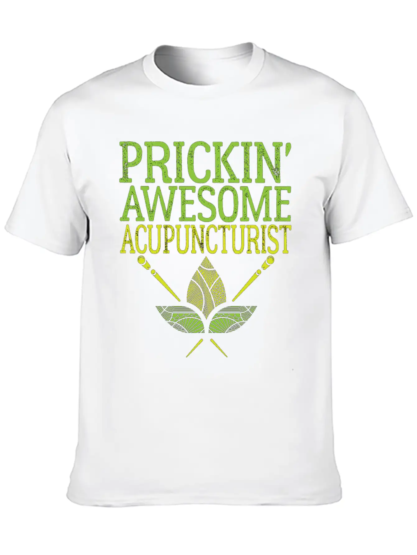 Acupuncture Prickin' Awesome Acupuncturist Simple Everyday Graphic Tee – Lightweight Summer Wear