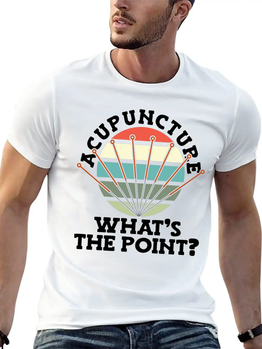 Acupuncture What's The Point Needle National Classic Fit Graphic Tee For Daily Comfort – Unisex Cotton Shirt