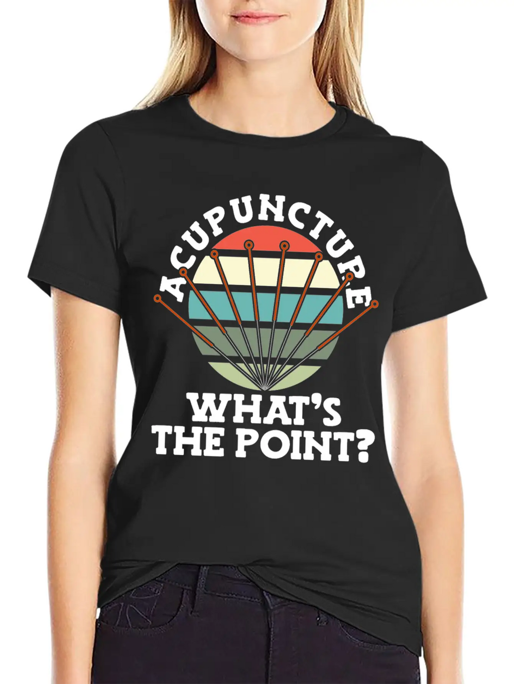 Acupuncture What's The Point Needle National Classic Fit Graphic Tee For Daily Comfort – Unisex Cotton Shirt