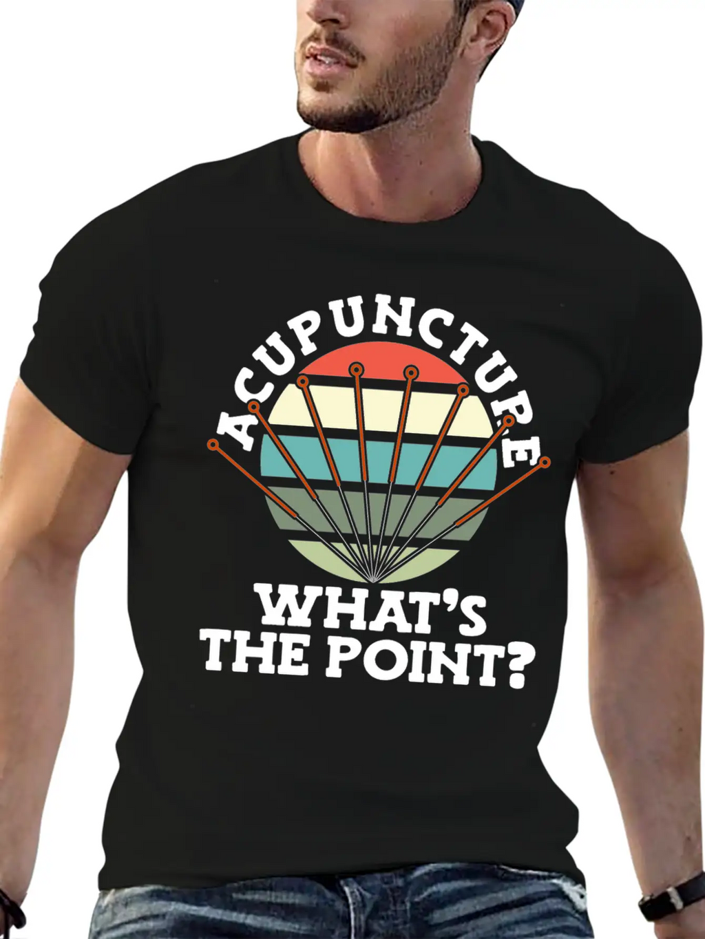 Acupuncture What's The Point Needle National Classic Fit Graphic Tee For Daily Comfort – Unisex Cotton Shirt
