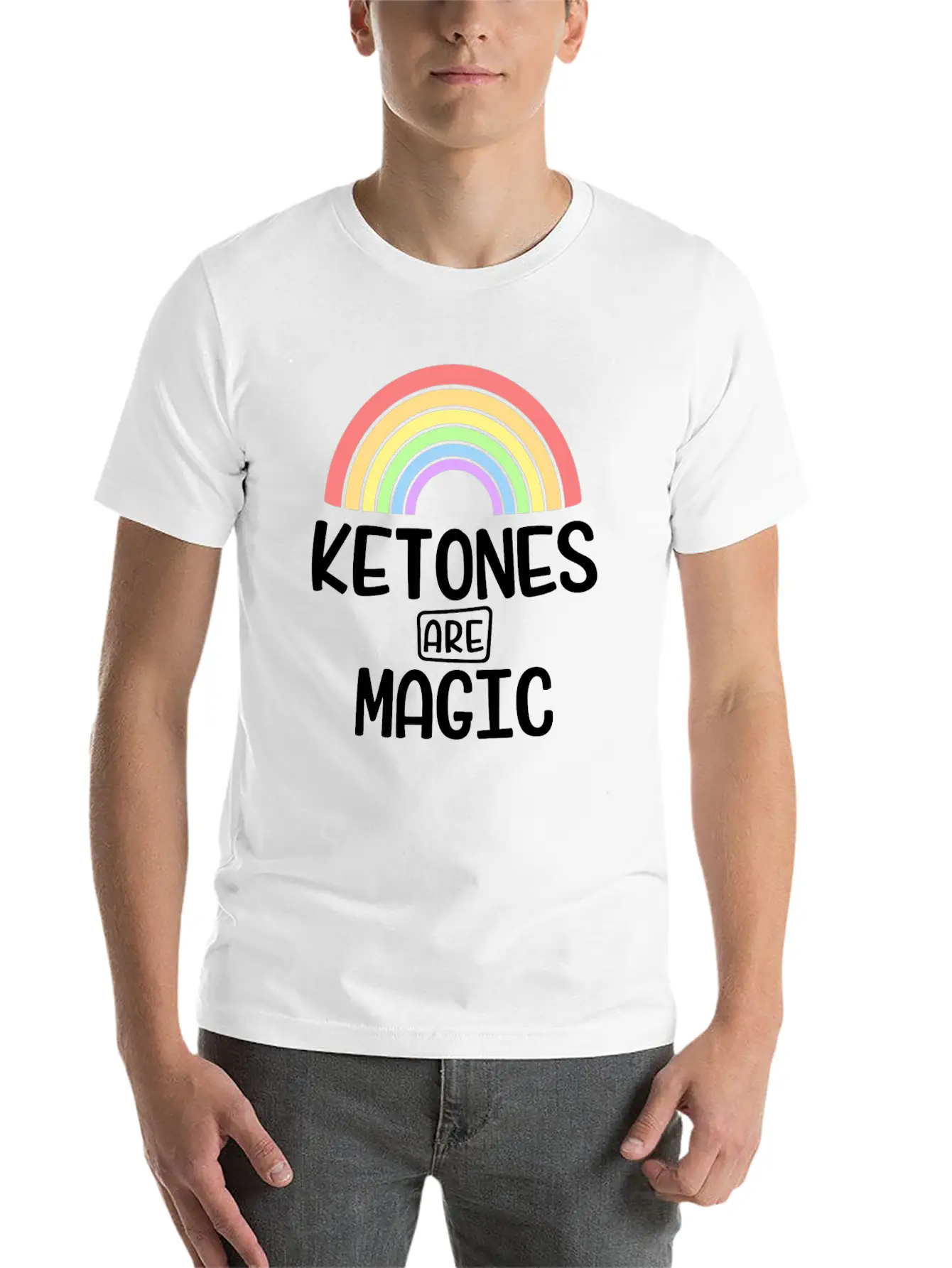 Addicted To Ketones Funny Keto Shirt For Women Diet Classic Cotton Tee – Unisex Comfort For Any Season