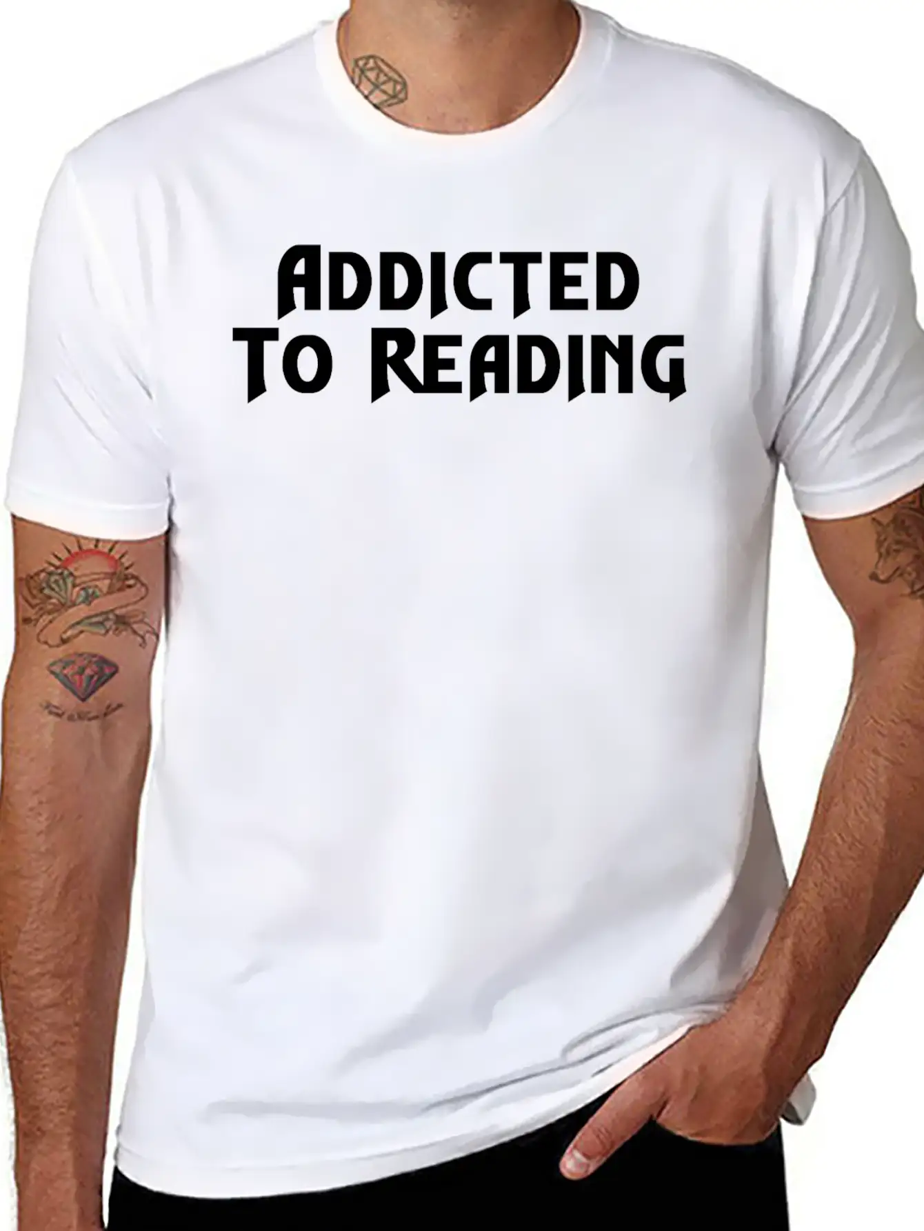 Addicted To Reading Classic Cotton Tee – Unisex Comfort For Any Season