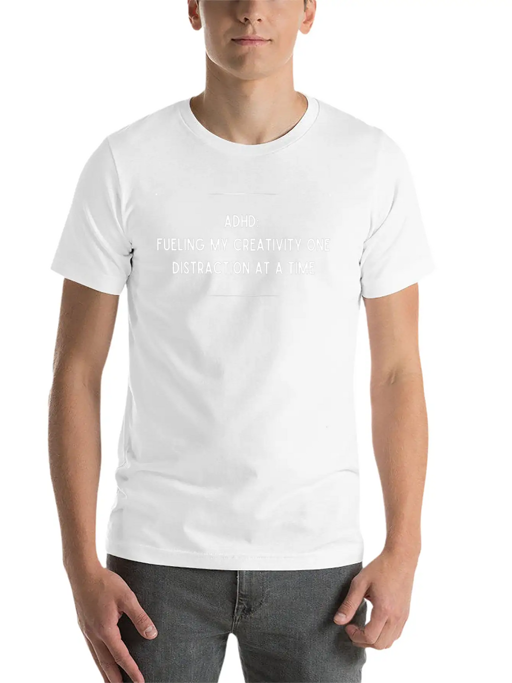 ADHD Fueling My Creativity Comfortable Minimalist Graphic Tee – Summer Style Essential