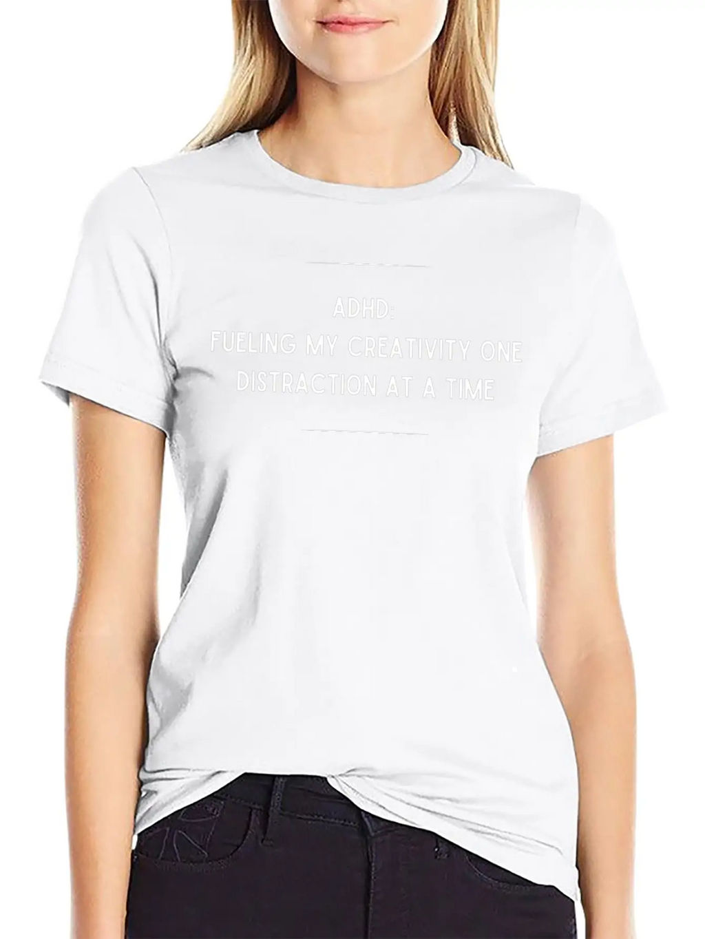 ADHD Fueling My Creativity Comfortable Minimalist Graphic Tee – Summer Style Essential