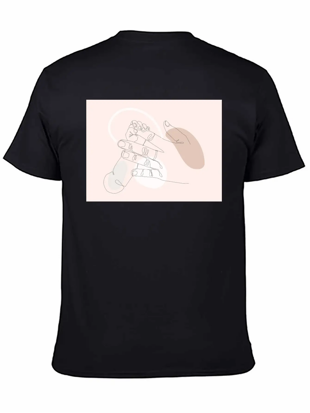 Adorable Newborn Baby Hands Line Art Classic Cotton Tee – Unisex Comfort For Any Season