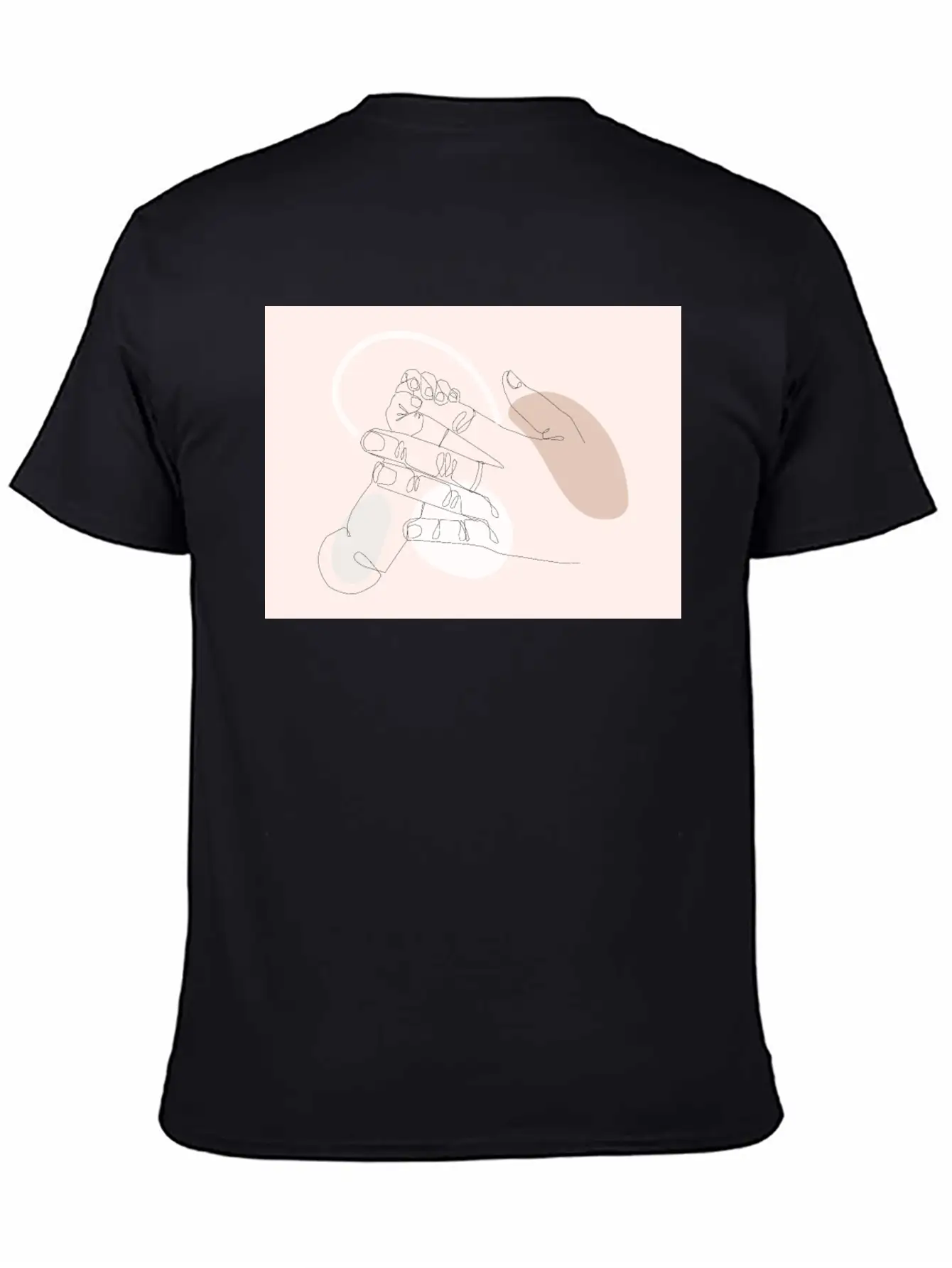 Adorable Newborn Baby Hands Line Art Classic Cotton Tee – Unisex Comfort For Any Season