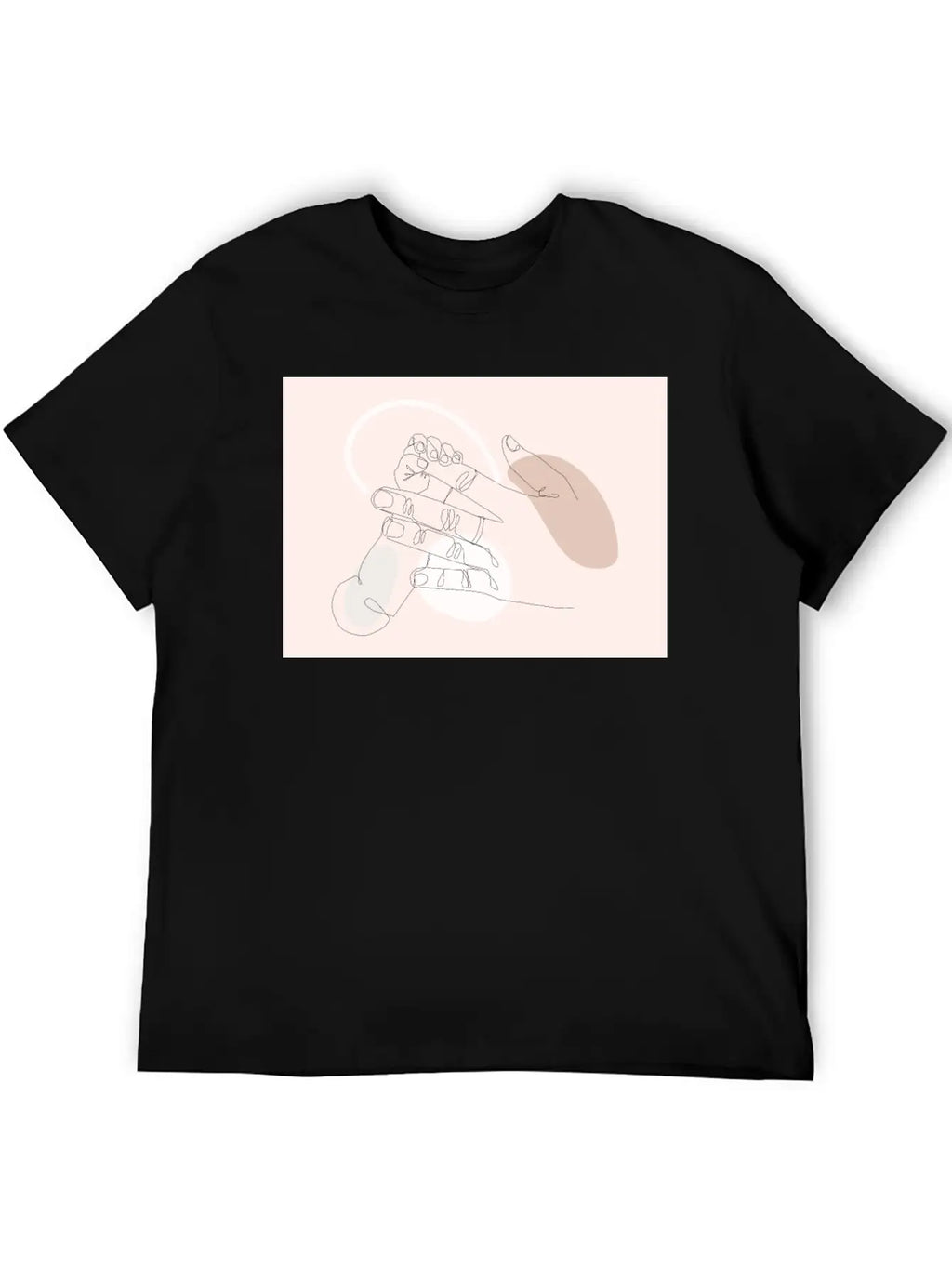 Adorable Newborn Baby Hands Line Art Classic Cotton Tee – Unisex Comfort For Any Season