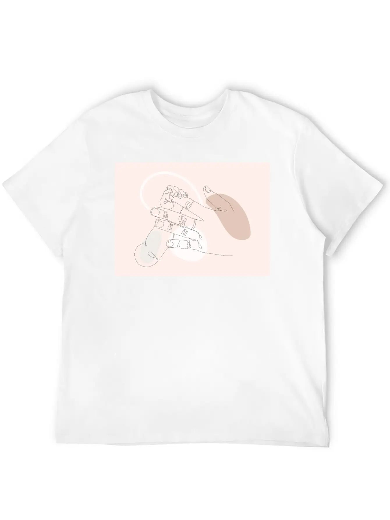 Adorable Newborn Baby Hands Line Art Classic Cotton Tee – Unisex Comfort For Any Season