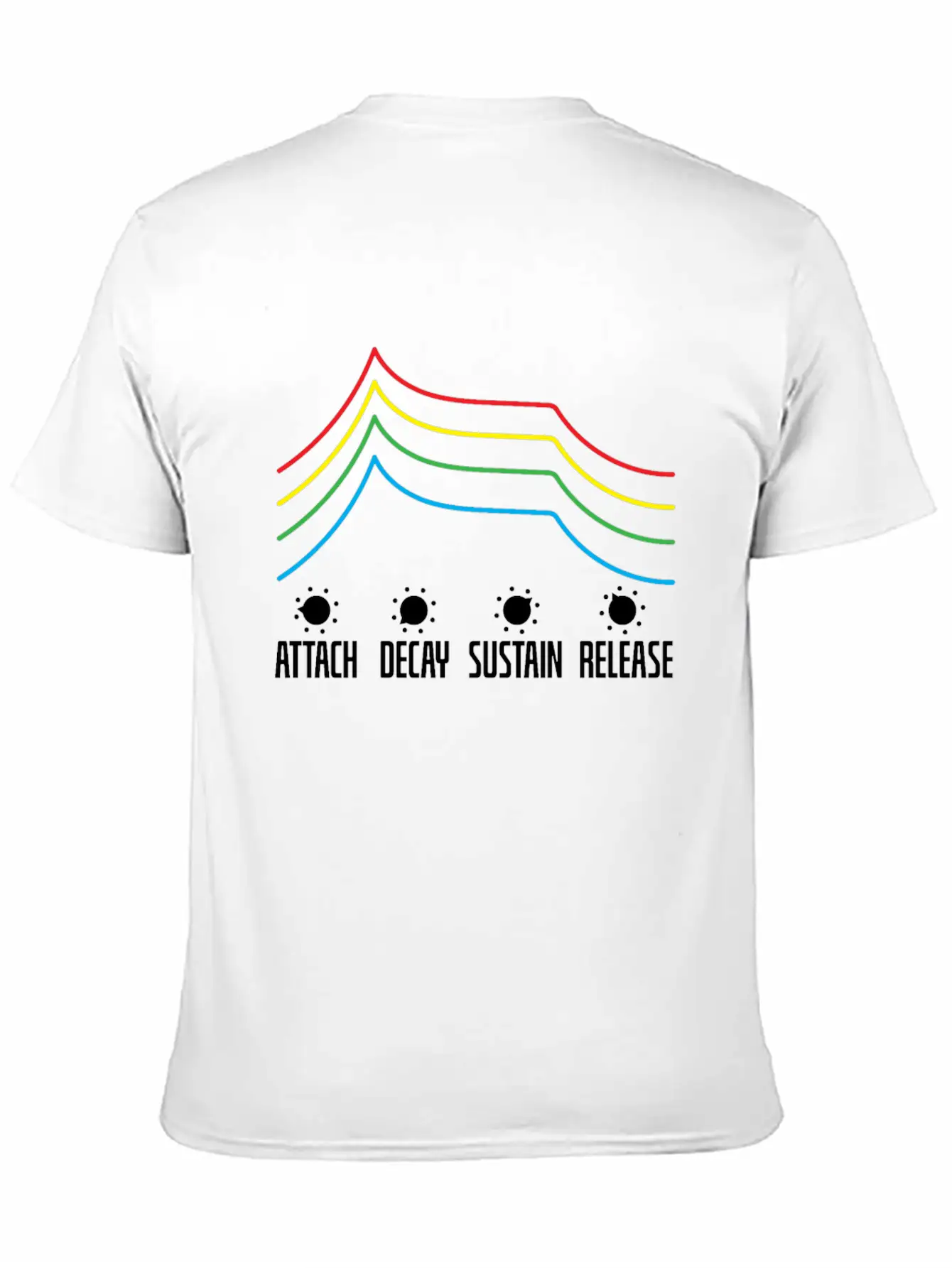 ADSR Modular Life Bass Kick Timeless Short Sleeve Tee – Comfy And Minimalist Design