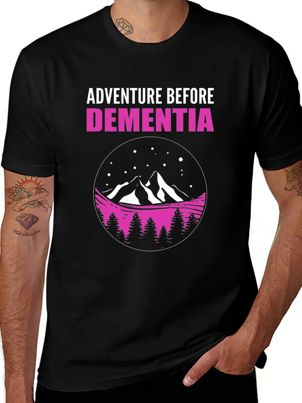 Adventure Before Dementia Caregiver Gift Comfortable Minimalist Graphic Tee – Summer Style Essential
