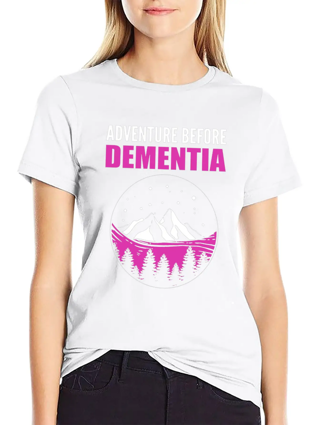 Adventure Before Dementia Caregiver Gift Comfortable Minimalist Graphic Tee – Summer Style Essential