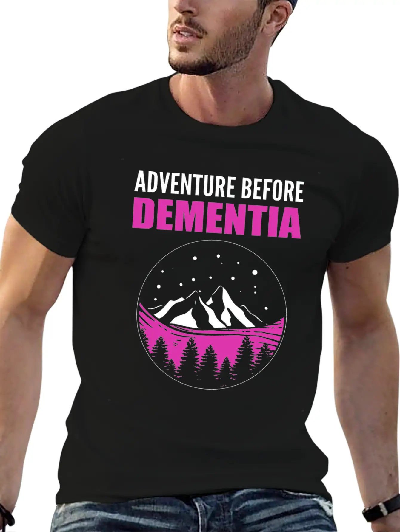 Adventure Before Dementia Caregiver Gift Comfortable Minimalist Graphic Tee – Summer Style Essential