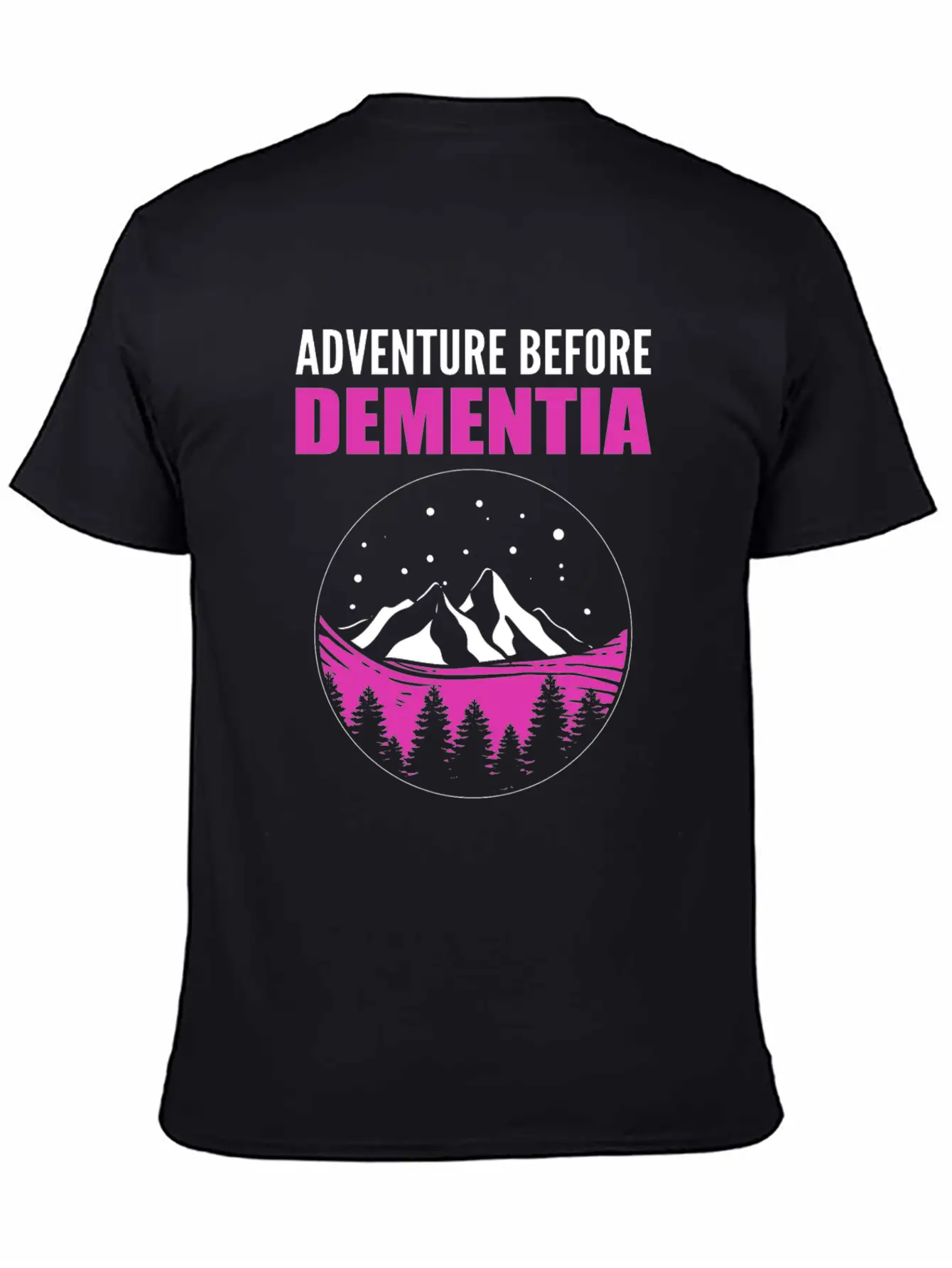 Adventure Before Dementia Caregiver Gift Comfortable Minimalist Graphic Tee – Summer Style Essential