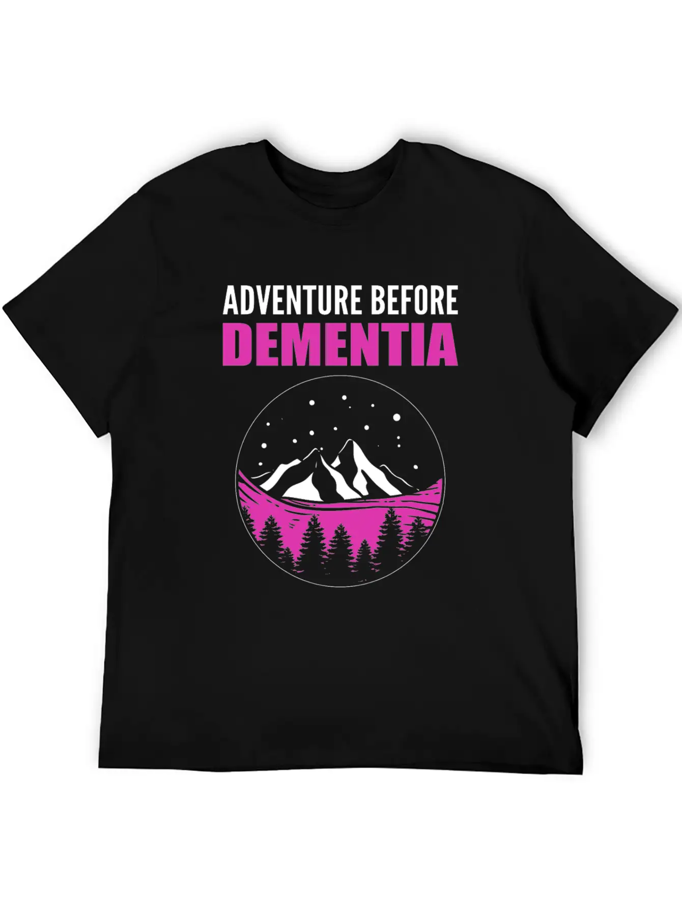 Adventure Before Dementia Caregiver Gift Comfortable Minimalist Graphic Tee – Summer Style Essential