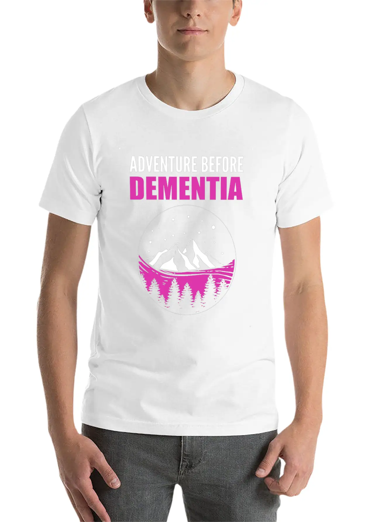 Adventure Before Dementia Caregiver Gift Comfortable Minimalist Graphic Tee – Summer Style Essential