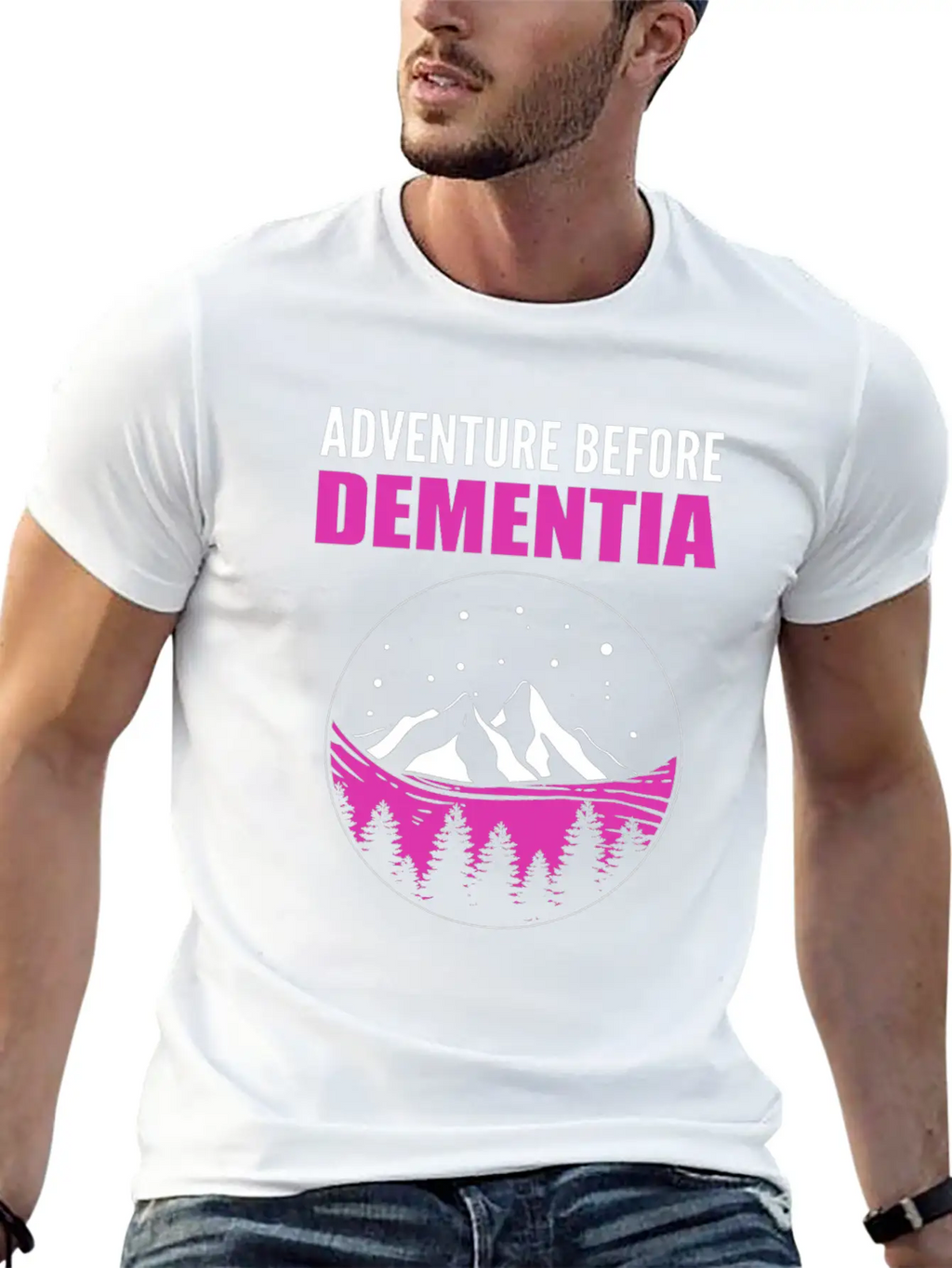 Adventure Before Dementia Caregiver Gift Comfortable Minimalist Graphic Tee – Summer Style Essential