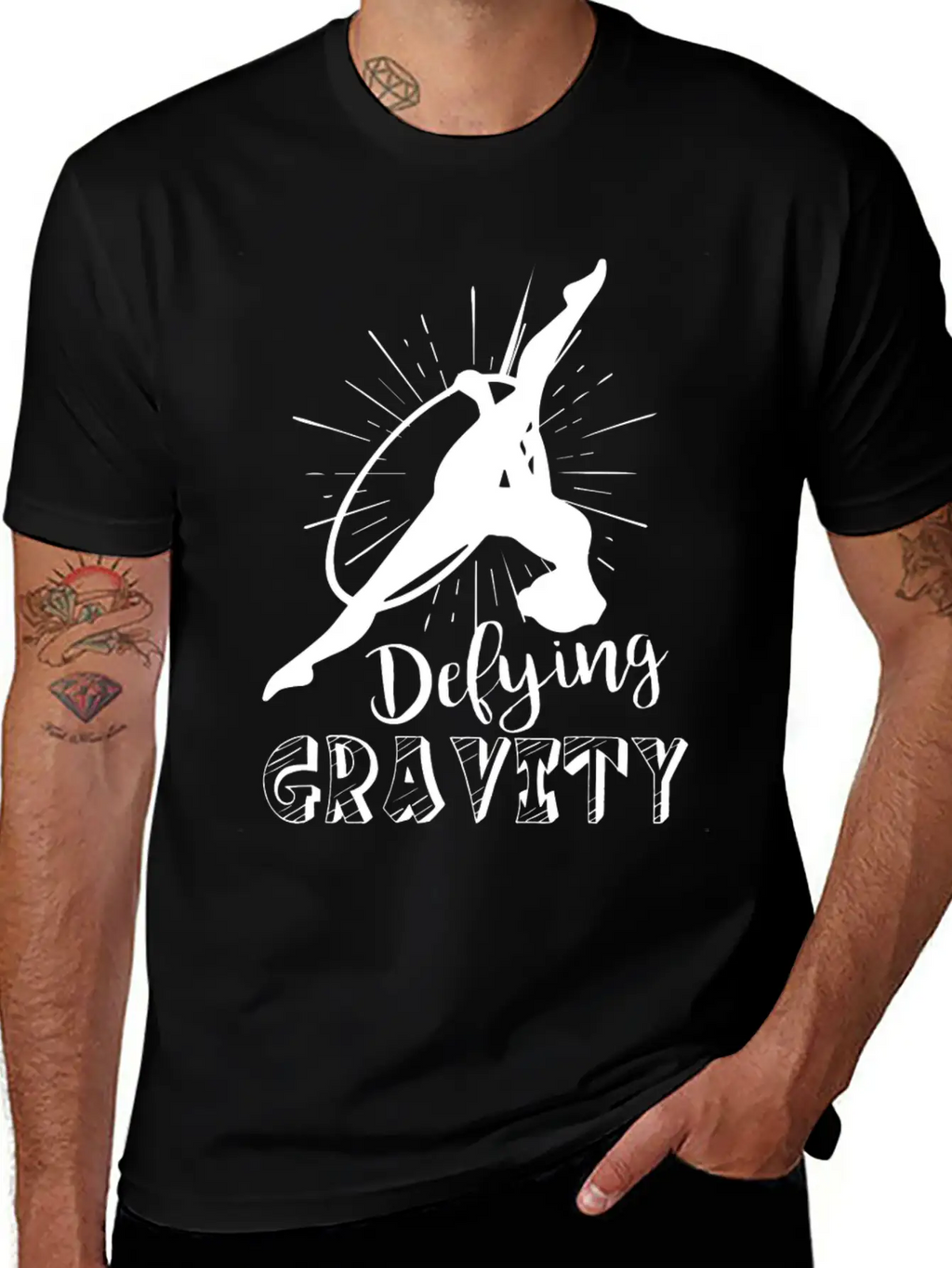 Aerialist Defying Gravity Shirt Comfortable Minimalist Graphic Tee – Summer Style Essential