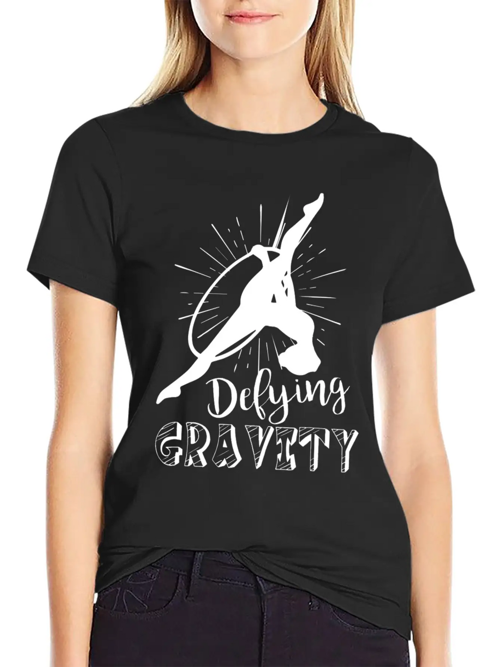 Aerialist Defying Gravity Shirt Comfortable Minimalist Graphic Tee – Summer Style Essential
