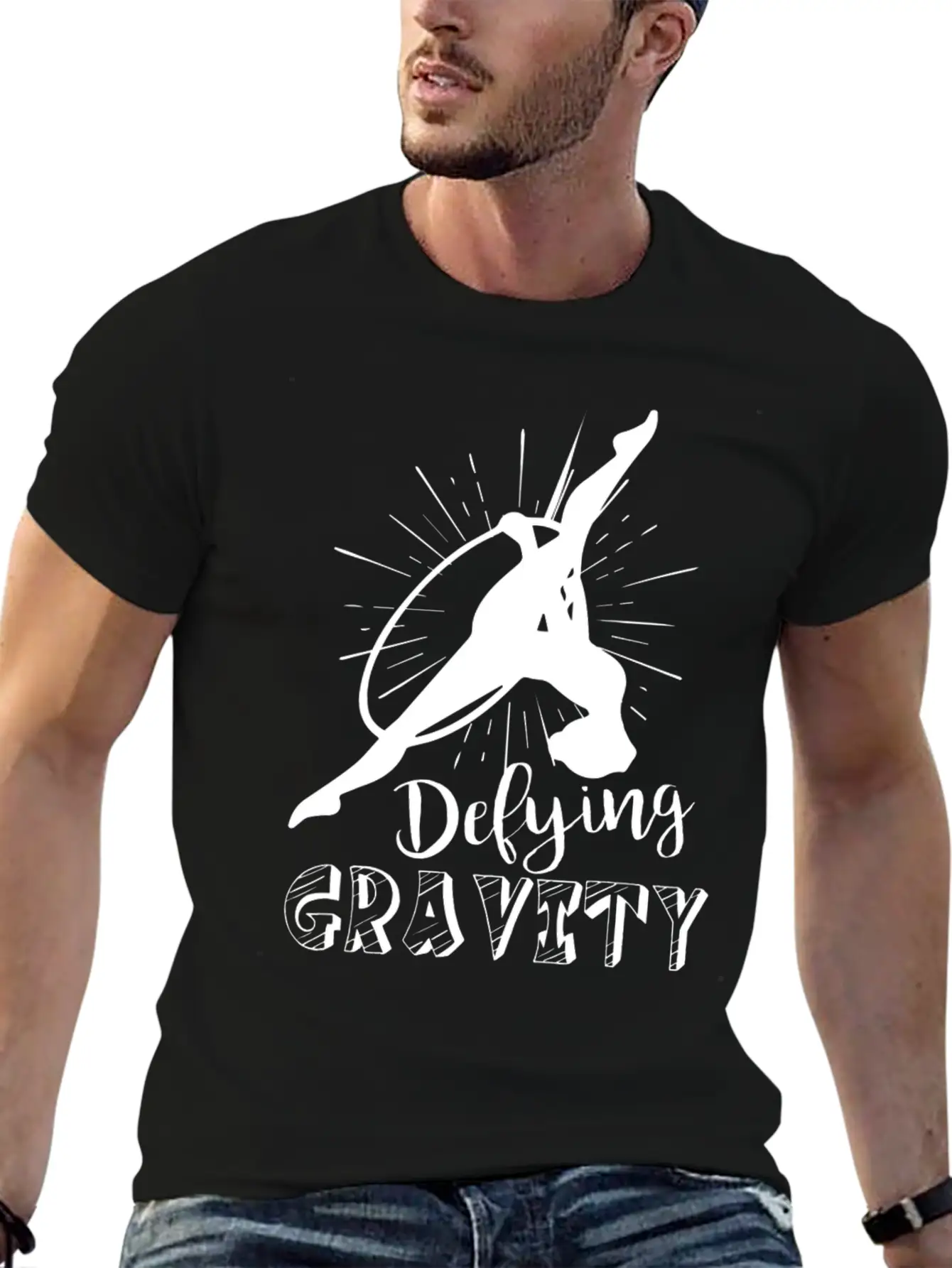 Aerialist Defying Gravity Shirt Comfortable Minimalist Graphic Tee – Summer Style Essential
